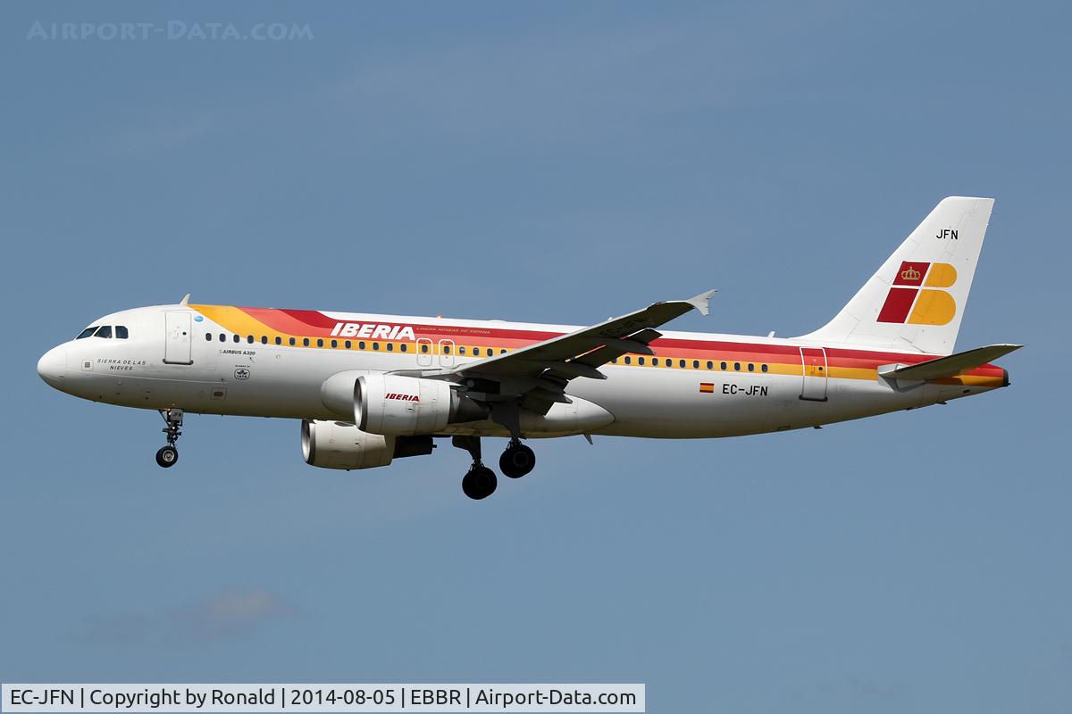 EC-JFN, 2005 Airbus A320-214 C/N 2391, at bru