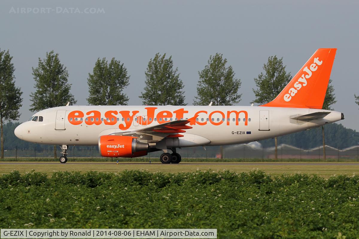 G-EZIX, 2005 Airbus A319-111 C/N 2605, at spl