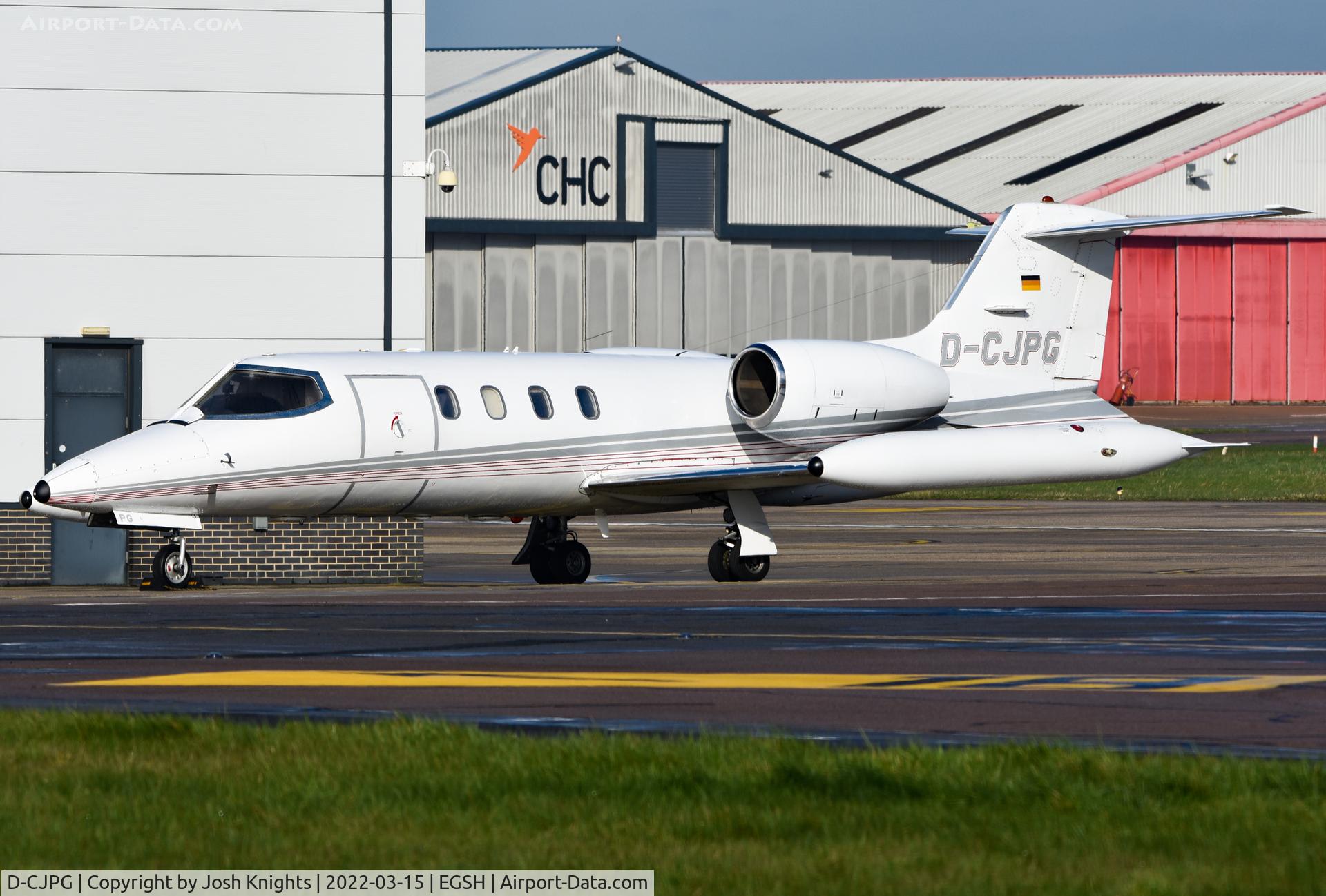 D-CJPG, 1977 Learjet 35A C/N 108, On The SaxonAir Ramp.