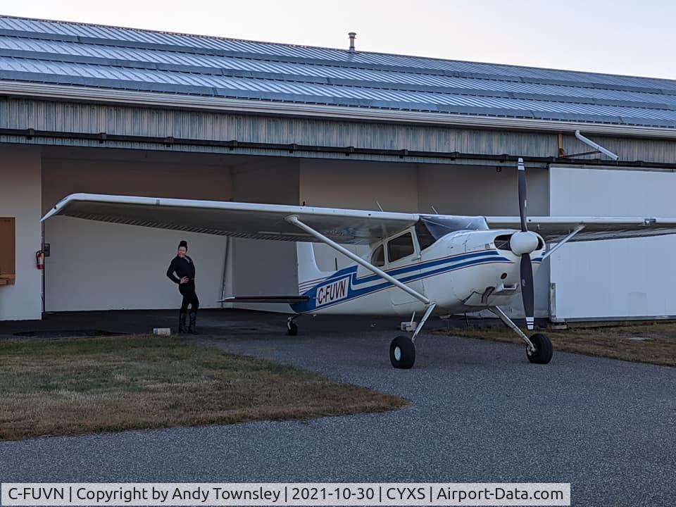 C-FUVN, 1958 Cessna 180A C/N 50239, C-FUVN outside the hangar