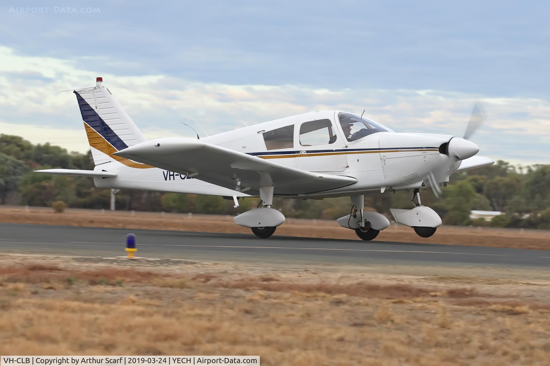 VH-CLB, 1965 Piper PA-28-180 Cherokee C] C/N 28-2549, Antique Aircraft Assn of Australia fly in at Echuca Vic 2019