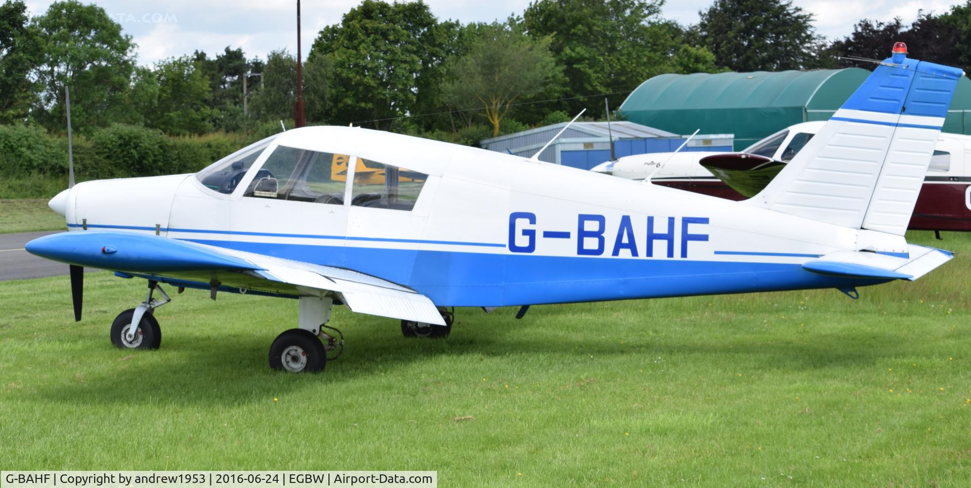 G-BAHF, 1971 Piper PA-28-140 Cherokee C/N 28-7125215, G-BAHF at Wellsbourne.