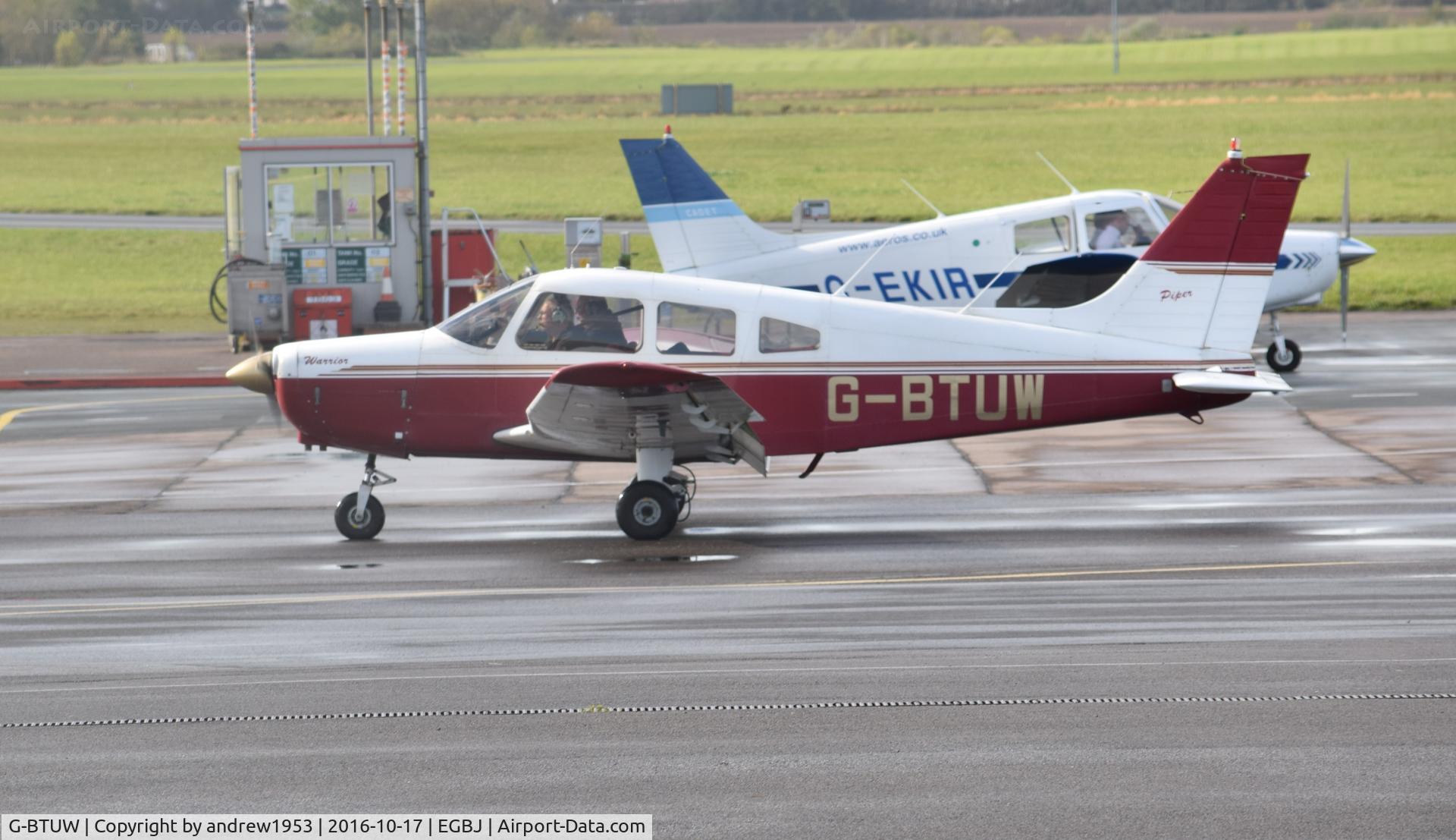G-BTUW, 1974 Piper PA-28-151 Cherokee Warrior C/N 28-7415066, G-BTUW at Gloucestershire Airport.