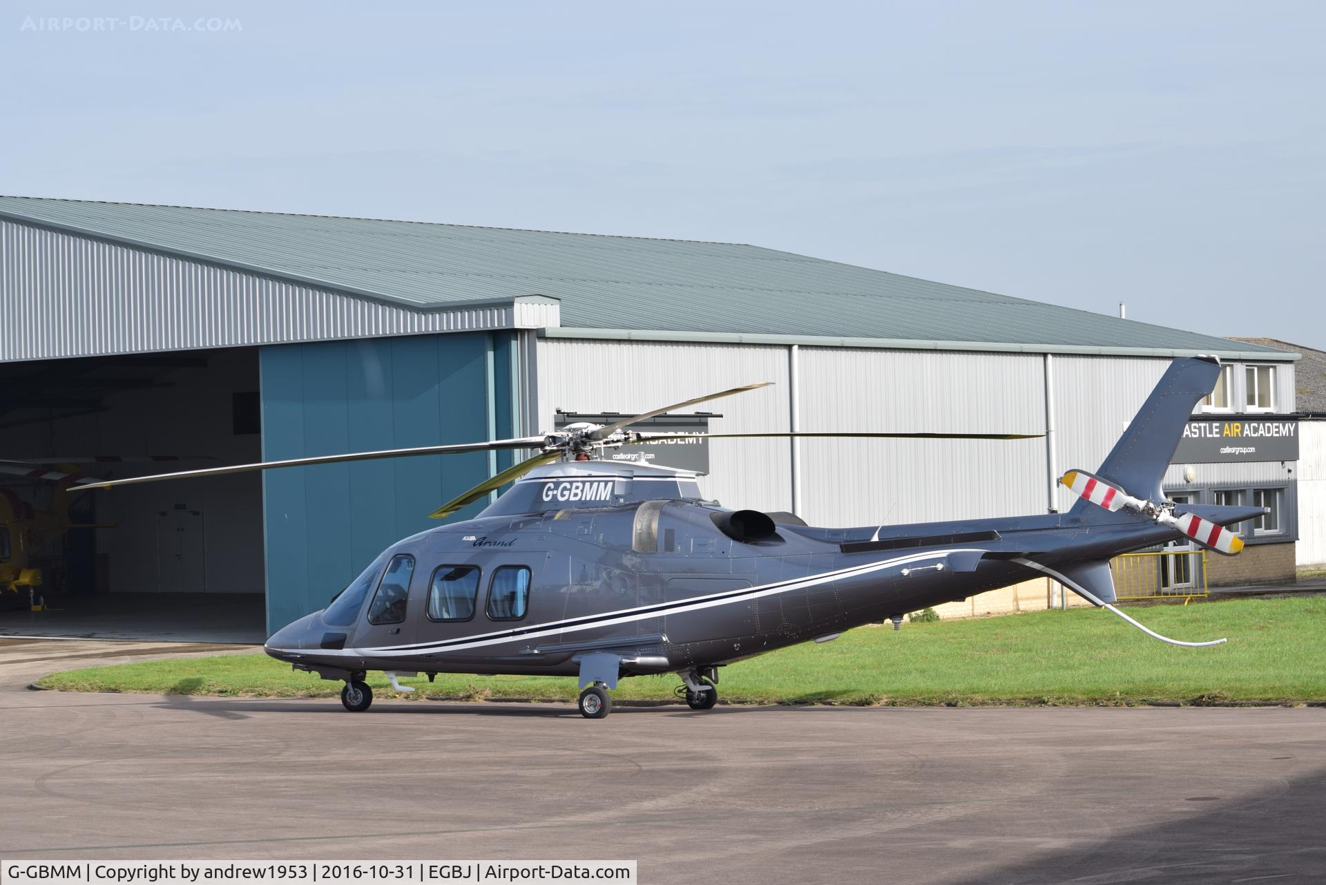 G-GBMM, 2005 Agusta A-109S Grand C/N 22009, G-GBMM at Gloucestershire Airport.