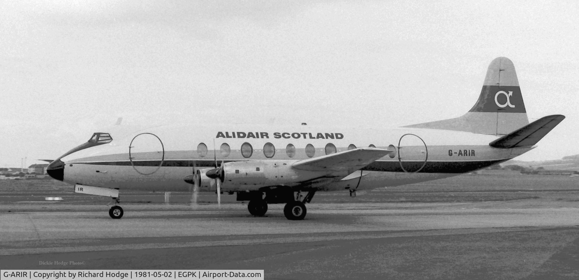 G-ARIR, 1954 Vickers Viscount 708 C/N 36, Scanned from my negative.