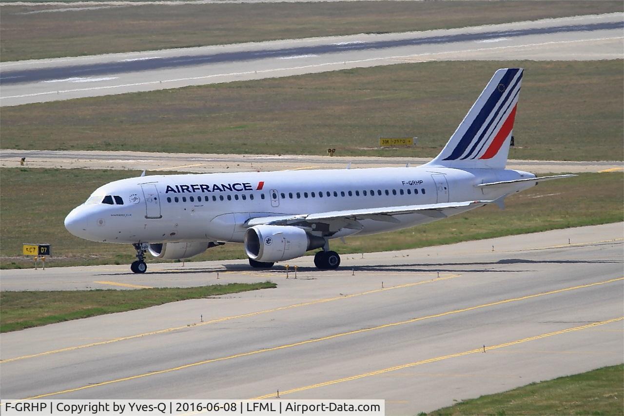 F-GRHP, 2000 Airbus A319-111 C/N 1344, Airbus A319-111, Taxiing to rwy 31R, Marseille-Provence Airport (LFML-MRS)