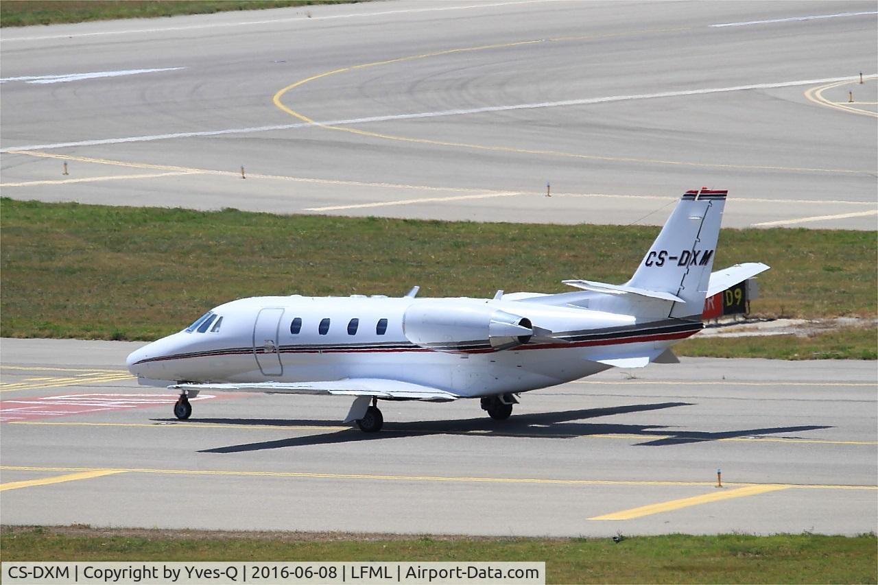 CS-DXM, 2007 Cessna 560 Citation XLS C/N 560-5683, Cessna 560  Taxiing to rwy 31R, Marseille-Provence Airport (LFML-MRS)