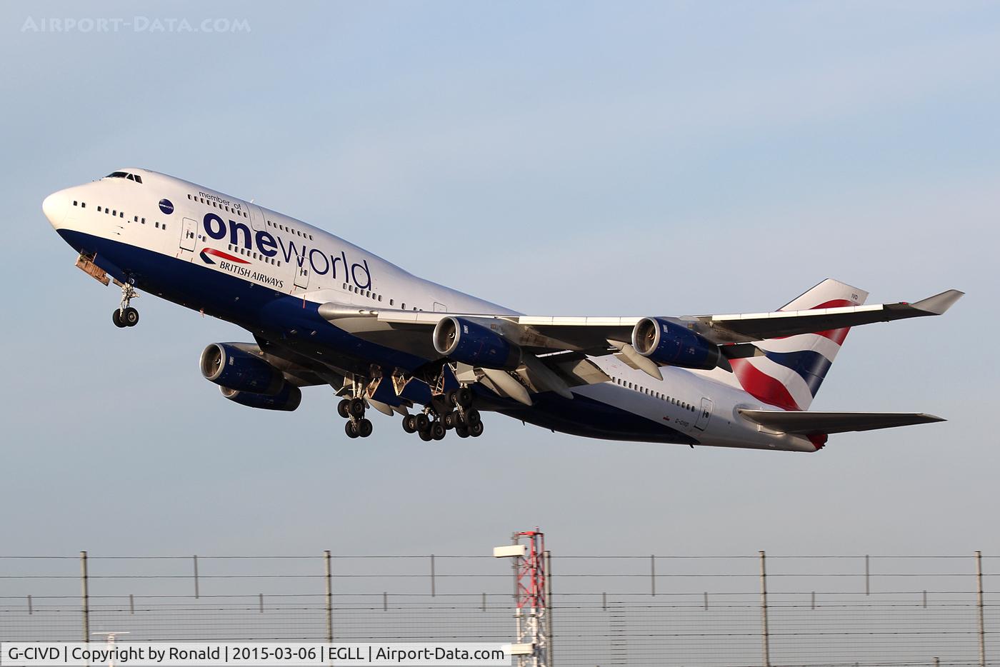 G-CIVD, 1994 Boeing 747-436 C/N 27349, at lhr