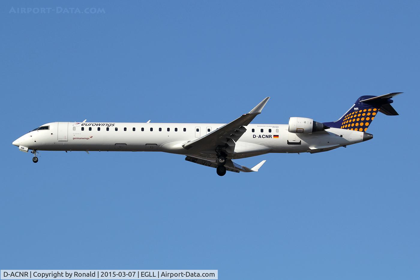 D-ACNR, 2011 Bombardier CRJ-900LR (CL-600-2D24) C/N 15263, at lhr
