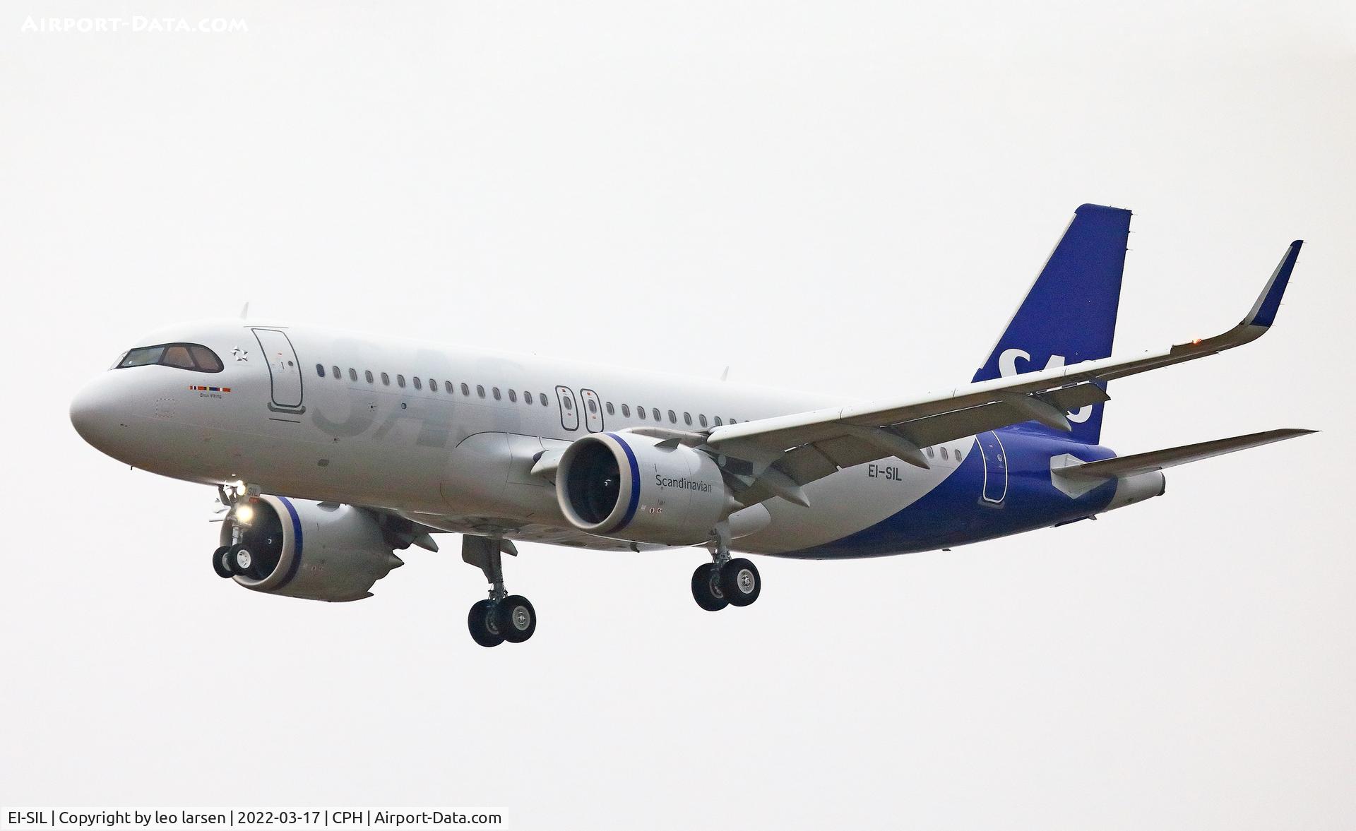 EI-SIL, 2022 Airbus A320-251N C/N 10764, Copenhagen 17.3.2022 on delivery flight