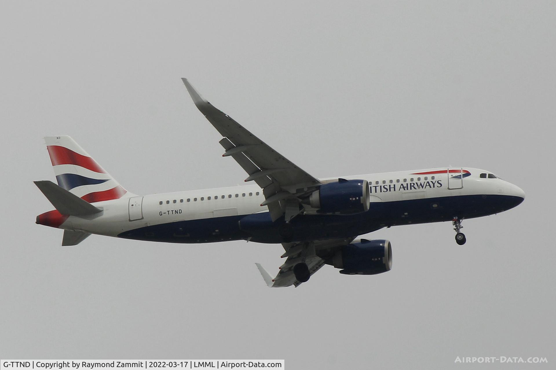 G-TTND, 2018 Airbus A320-251N C/N 8308, A320 G-TTND British Airways