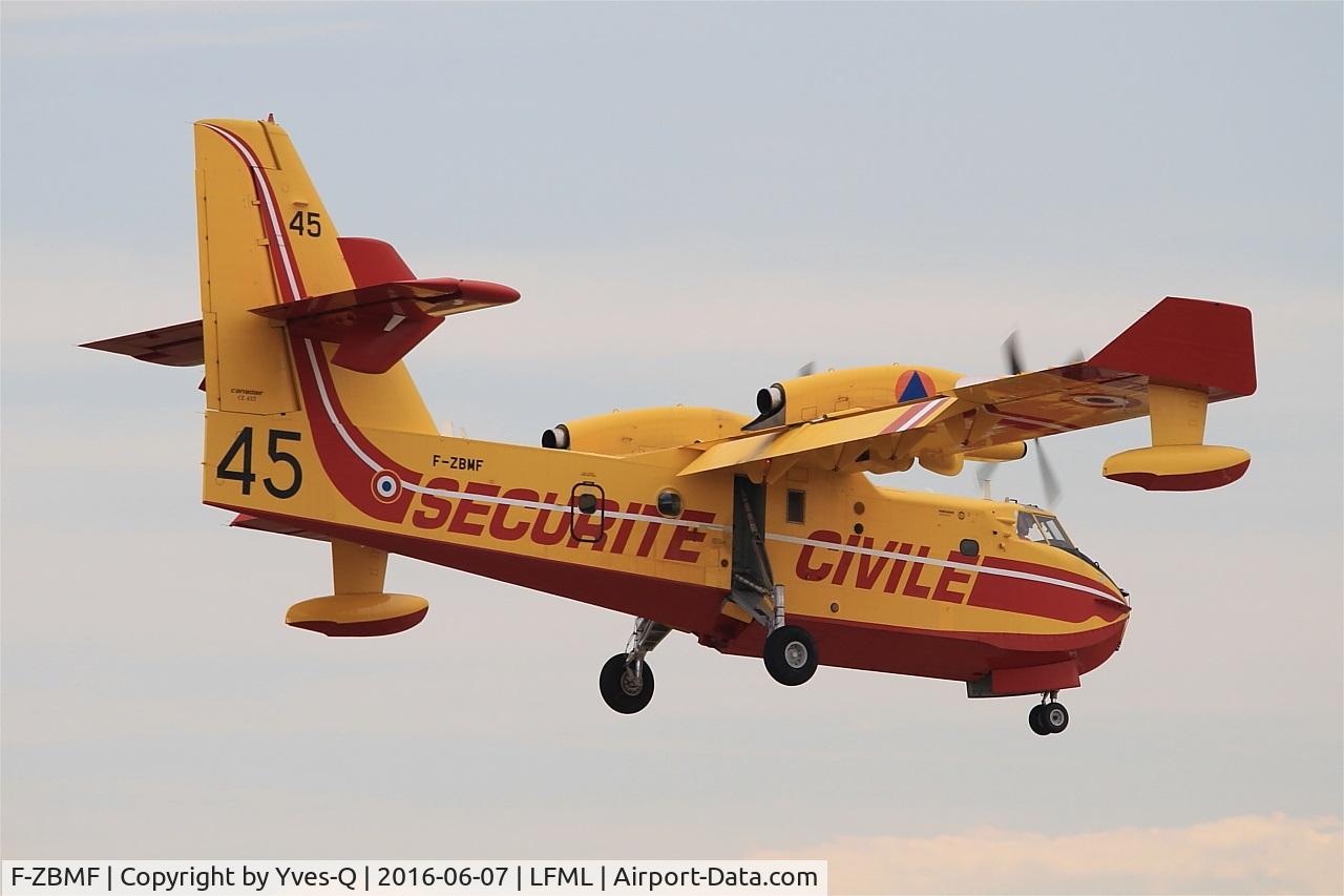 F-ZBMF, Canadair CL-215-6B11 CL-415 C/N 2045, Canadair CL-415, On final rwy 31R, Marseille-Provence Airport (LFML-MRS)