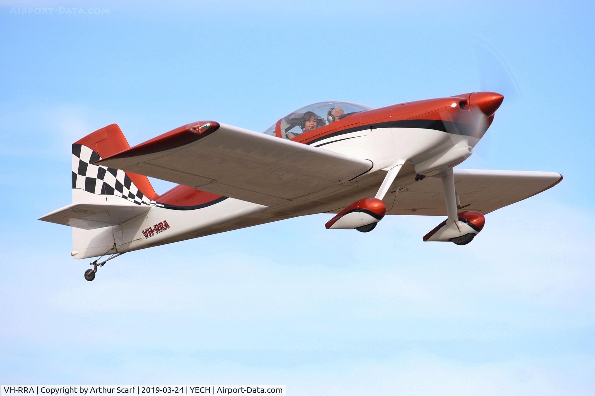 VH-RRA, 2016 Vans RV-7 C/N 73936, Antique Aircraft of Australia fly in at Echuca (YECH)
2019