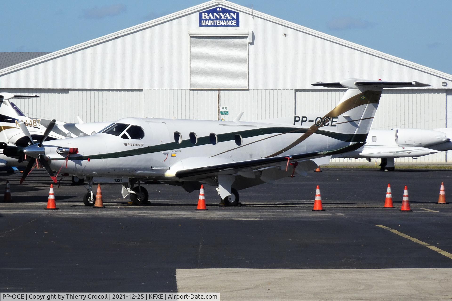 PP-OCE, 2011 Pilatus PC-12/47E C/N 1321, Parked on the apron at Fort Lauderdale