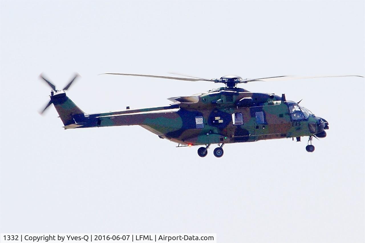 1332, 2016 NHI NH-90 TTH Caiman C/N 1332, NHI NH-90 TTH Caiman, Short approach Rwy 32R, Marseille-Provence Airport (LFML-MRS)