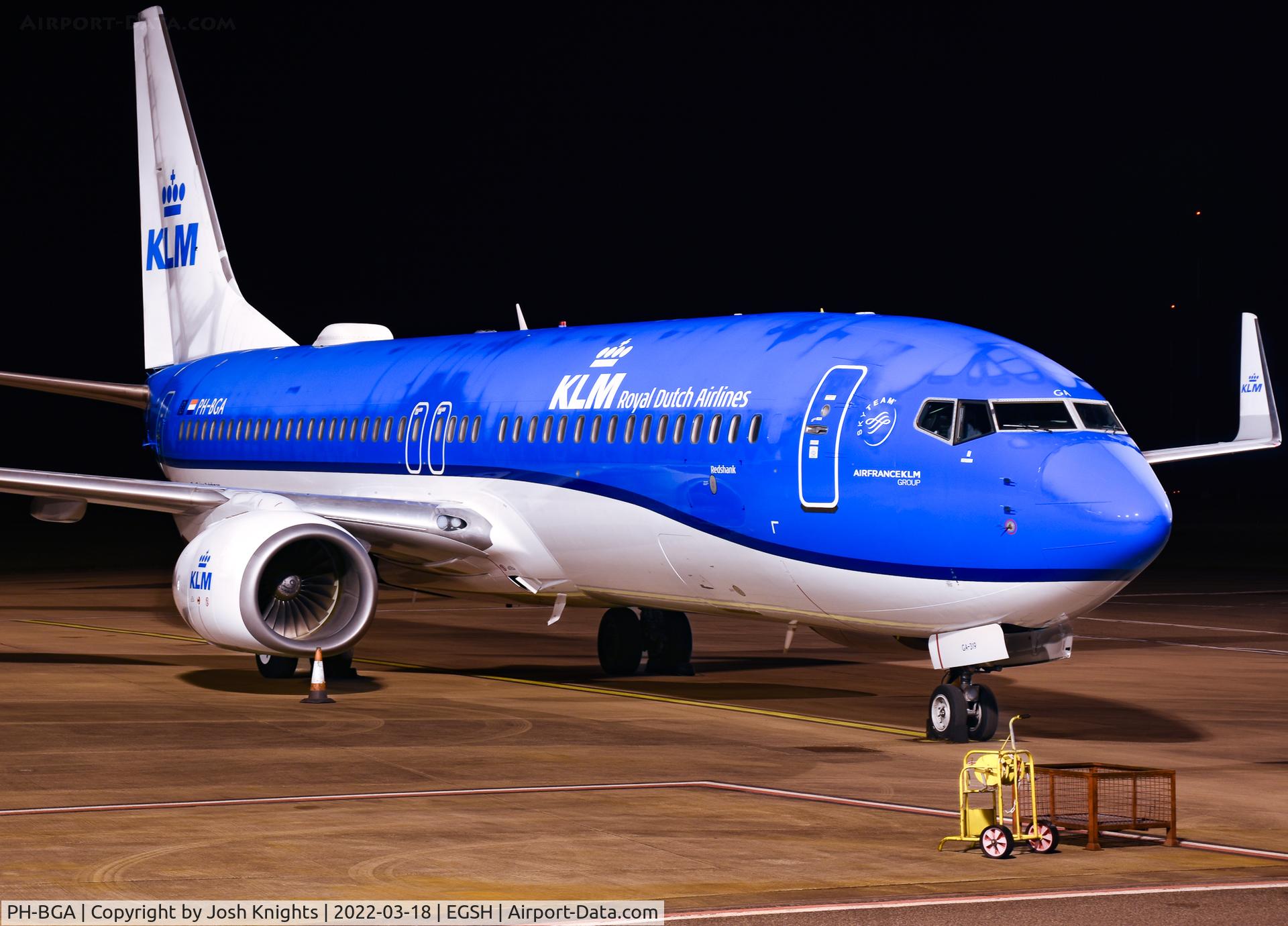 PH-BGA, 2008 Boeing 737-8K2 C/N 37593, On Stand After Respray.