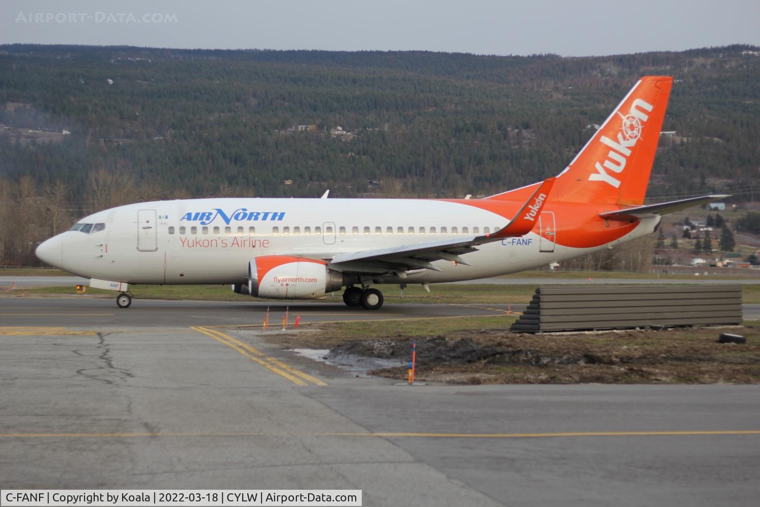 C-FANF, 1992 Boeing 737-55D C/N 27417, Departure to Vancouver