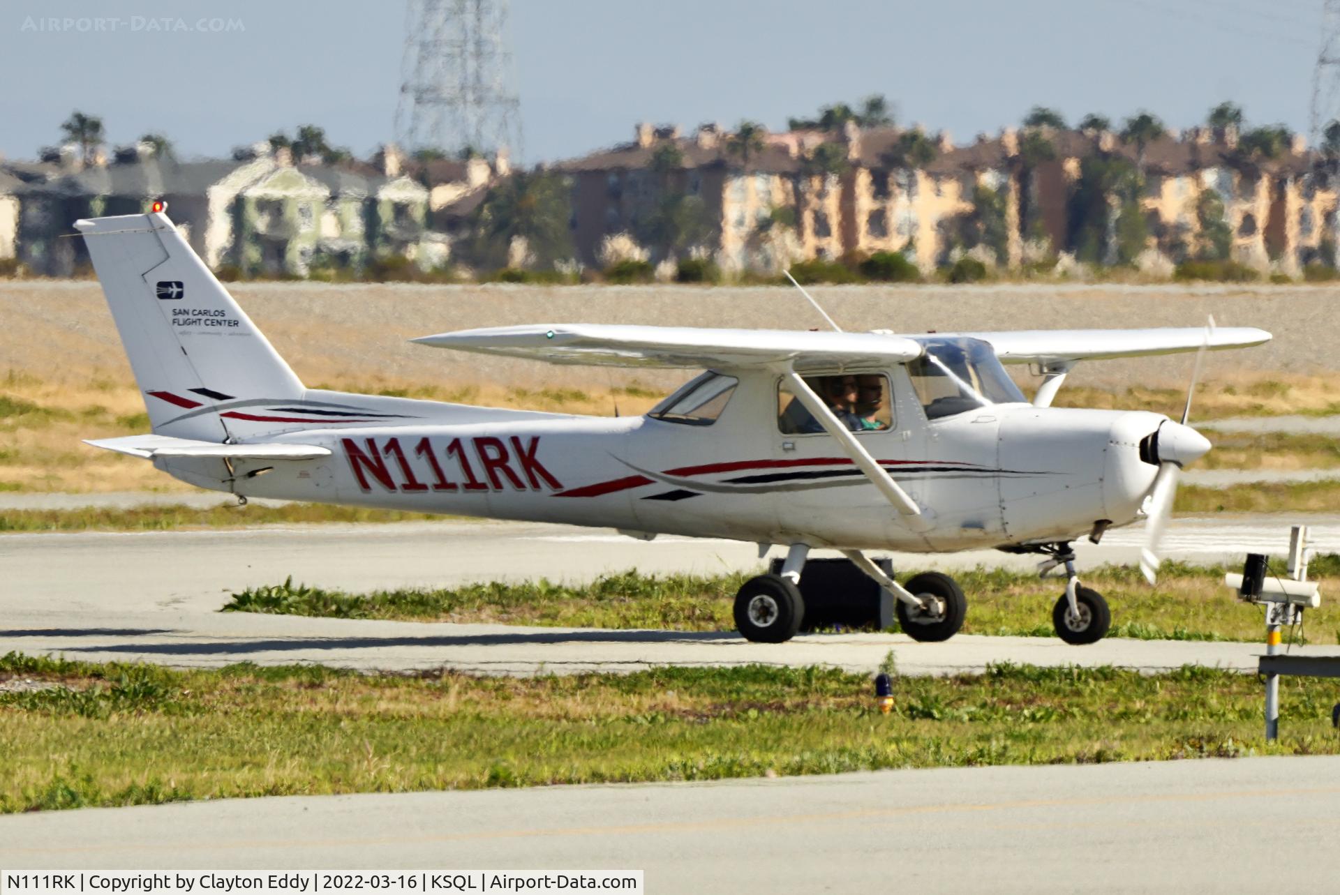 N111RK, 1977 Cessna 152 C/N 15280874, San Carlos Airport California 2022.