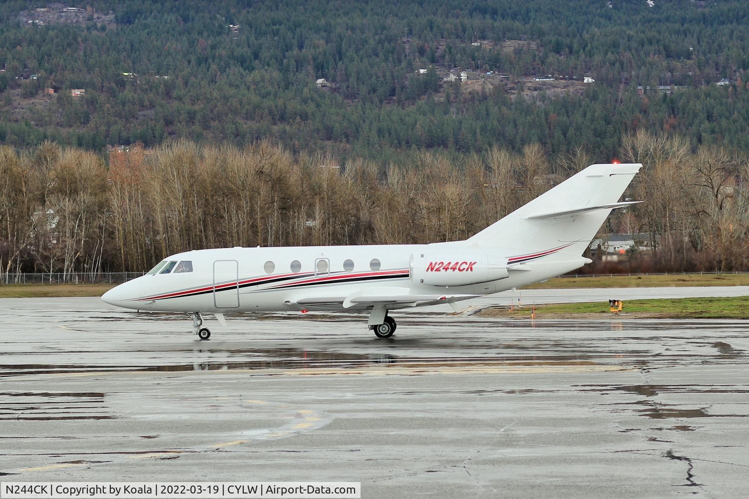 N244CK, 1977 Dassault Falcon 20 C/N 369, Arrival from Milot (MOT, ND). Beautiful old bird.