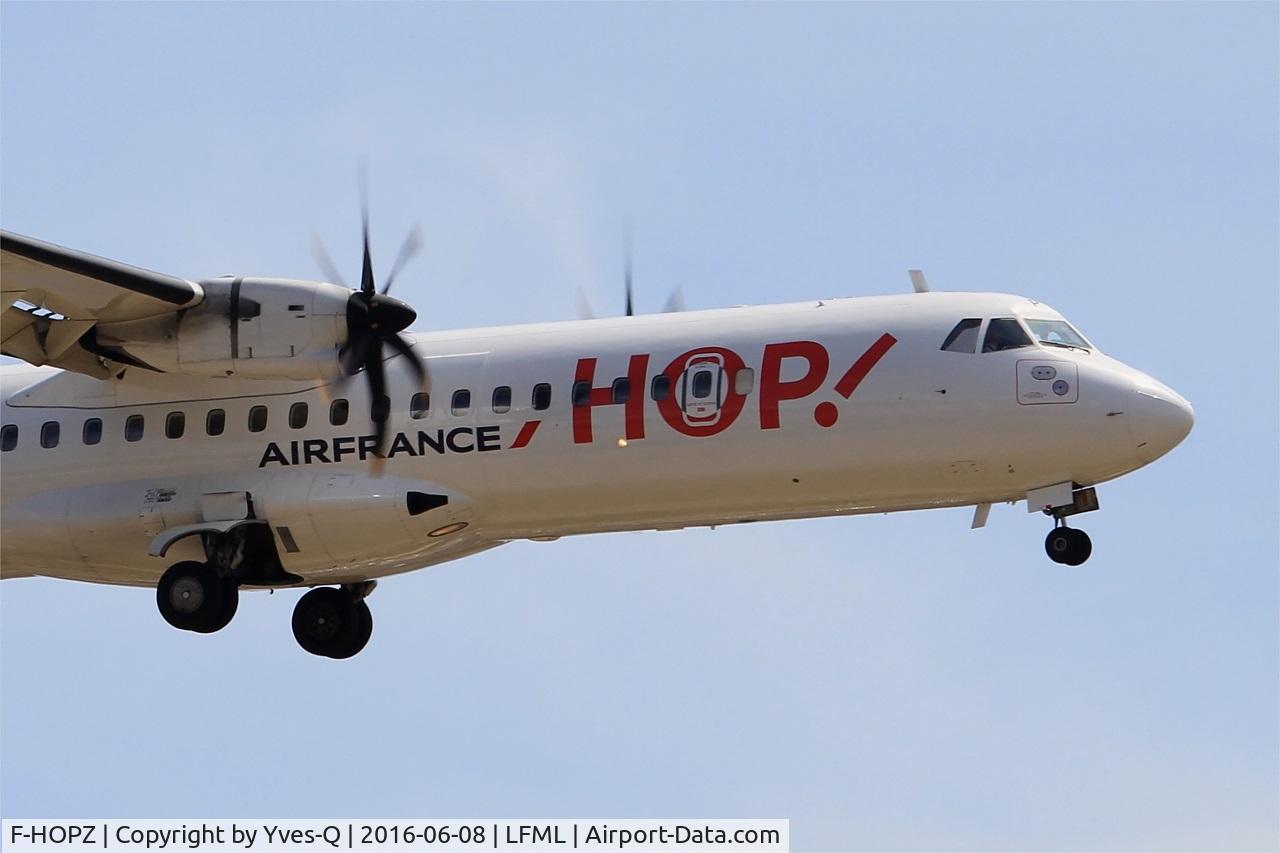 F-HOPZ, 2015 ATR 72-600 (72-212A) C/N 1265, ATR 72-600, On final Rwy 31R, Marseille-Provence Airport (LFML-MRS)