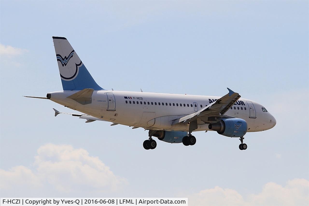 F-HCZI, 2010 Airbus A319-112 C/N 4268, Airbus A319-112, On final rwy 31R, Marseille-Provence Airport (LFML-MRS)