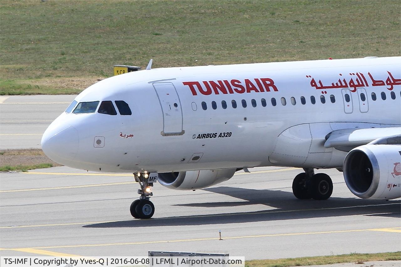 TS-IMF, 1992 Airbus A320-211 C/N 0370, Airbus A320-211, Taxiing to holding point rwy 31R, Marseille-Provence Airport (LFML-MRS)