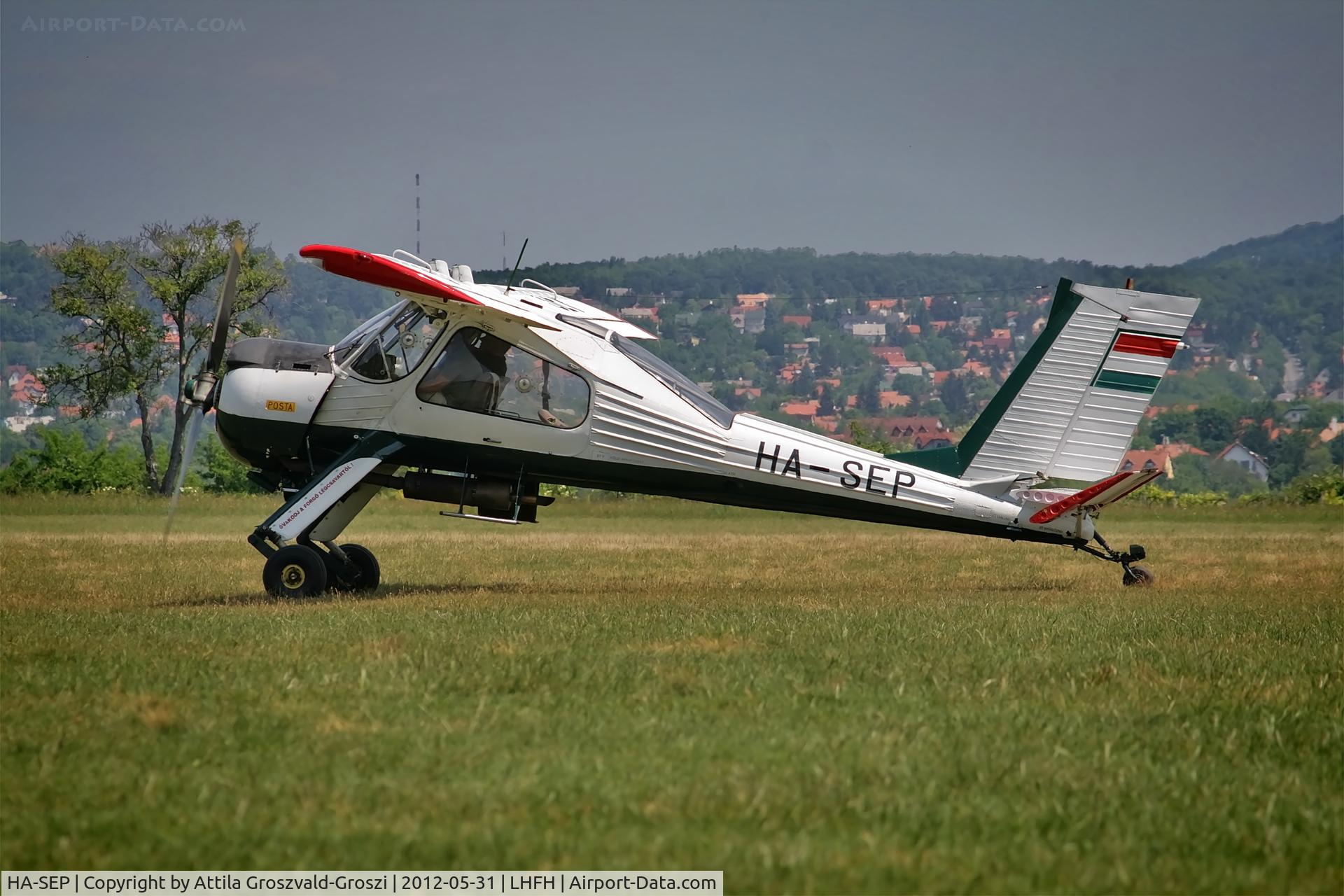 HA-SEP, 1988 PZL-Okecie PZL-104 Wilga 35A C/N 19880868, LHFH - Farkashegy Airport, Budakeszi, Hungary