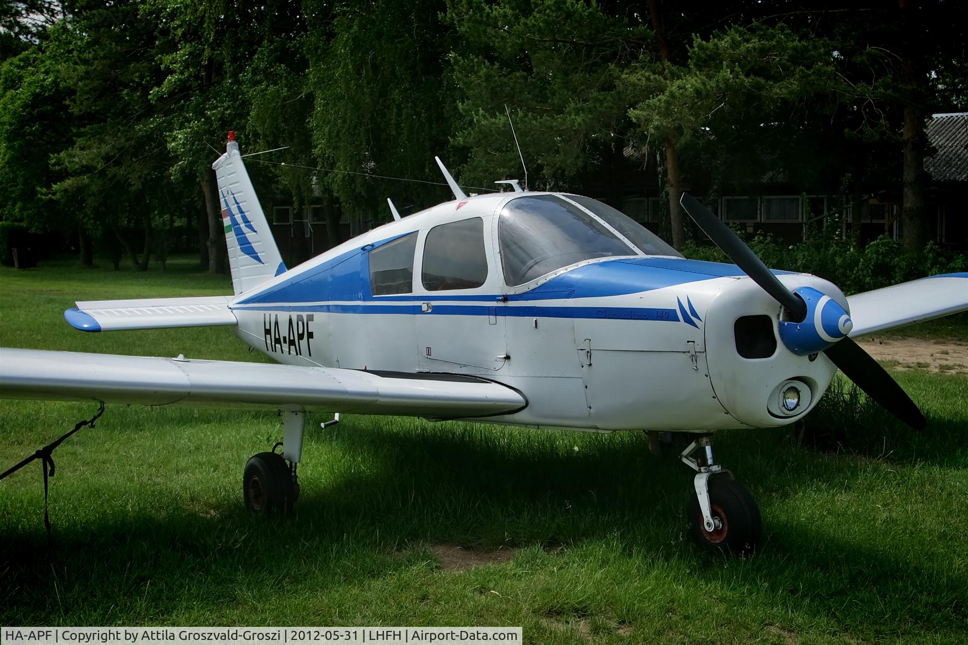 HA-APF, 1967 Piper PA-28-140 Cherokee C/N 28-23765, LHFH - Farkashegy Airport, Budakeszi, Hungary