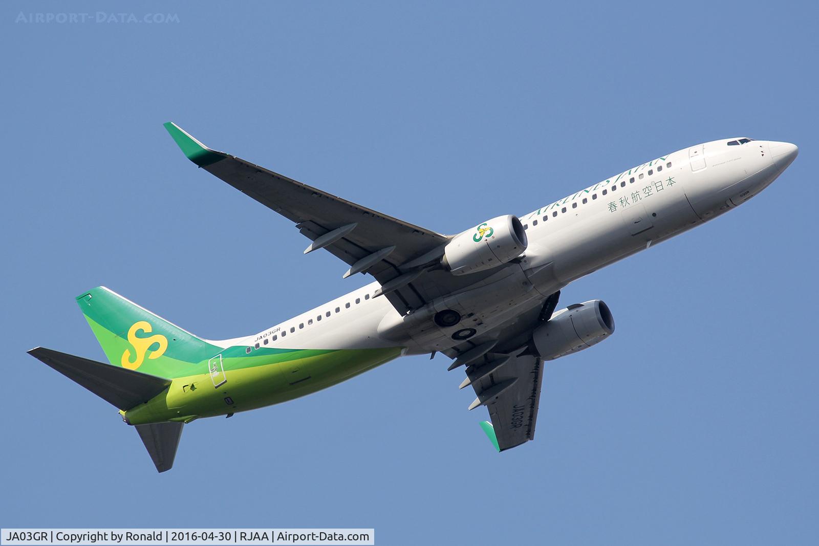 JA03GR, 2014 Boeing 737-86N C/N 41272, at nrt
