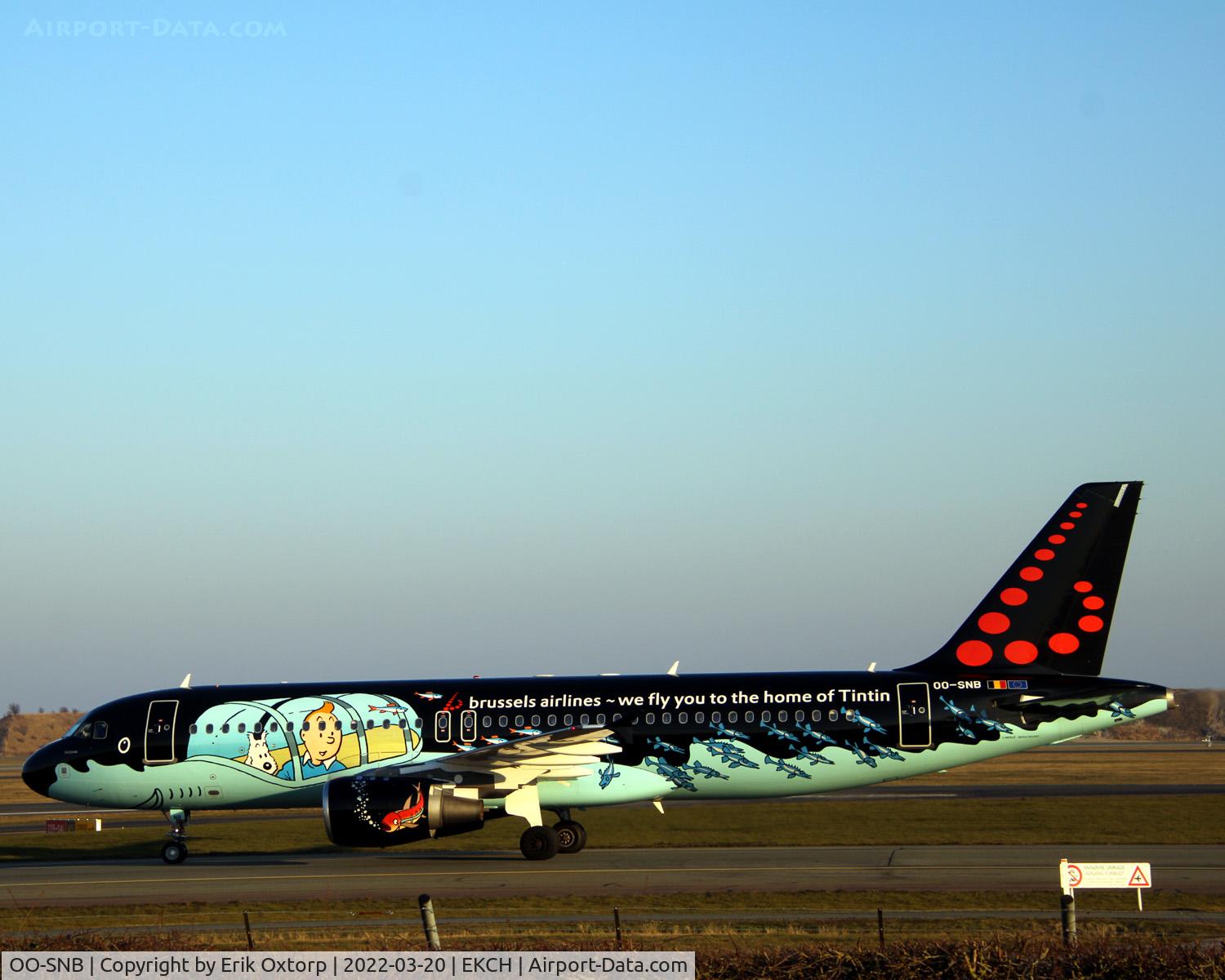 OO-SNB, 2001 Airbus A320-214 C/N 1493, OO-SNB landed rw 04L