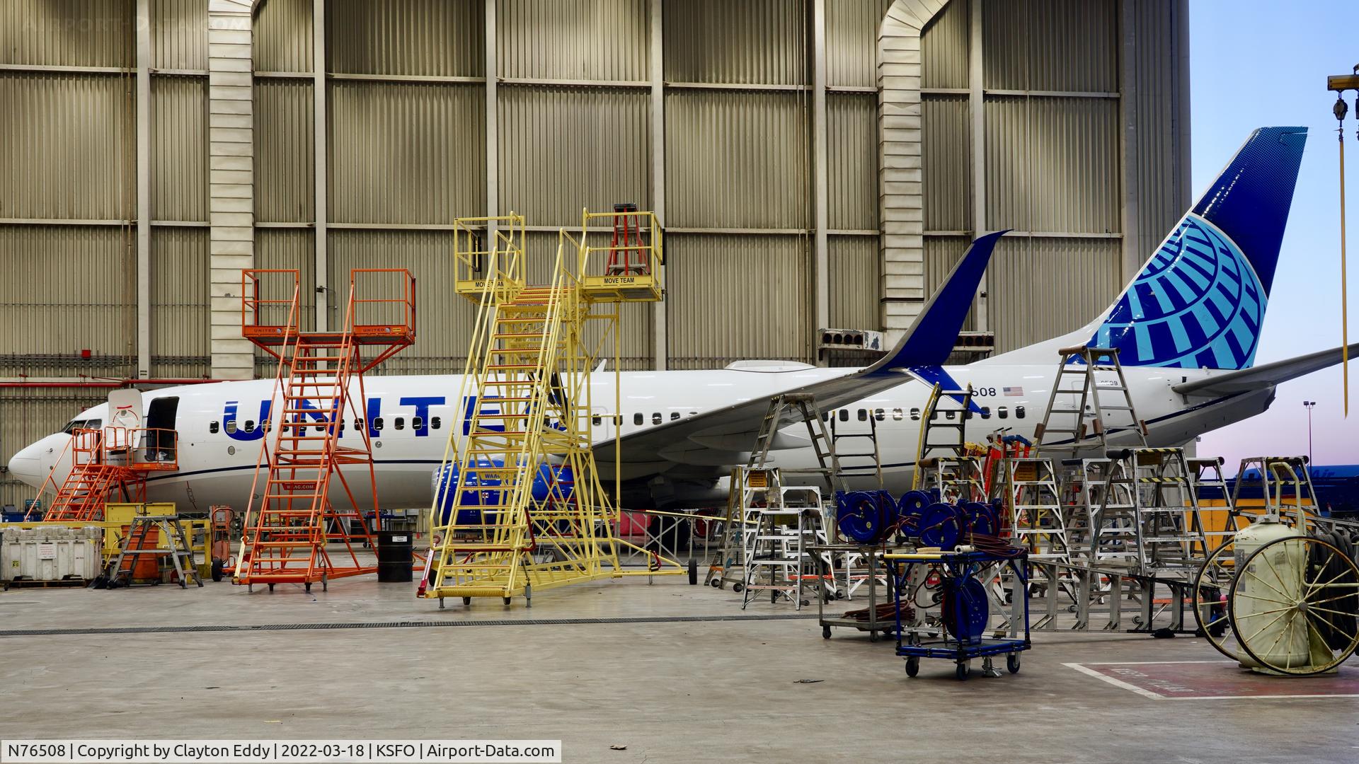 N76508, 2008 Boeing 737-824 C/N 31639, SFO 2022.