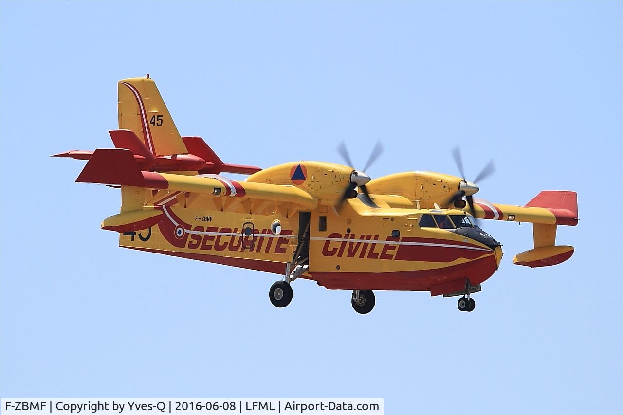 F-ZBMF, Canadair CL-215-6B11 CL-415 C/N 2045, Canadair CL-415, On final rwy 31R, Marseille-Provence Airport (LFML-MRS)
