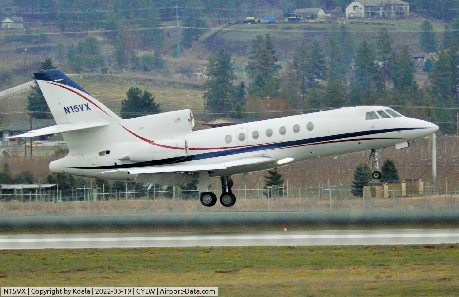 N15VX, 1985 Dassault Falcon 50 C/N 158, Arrival from Oakland