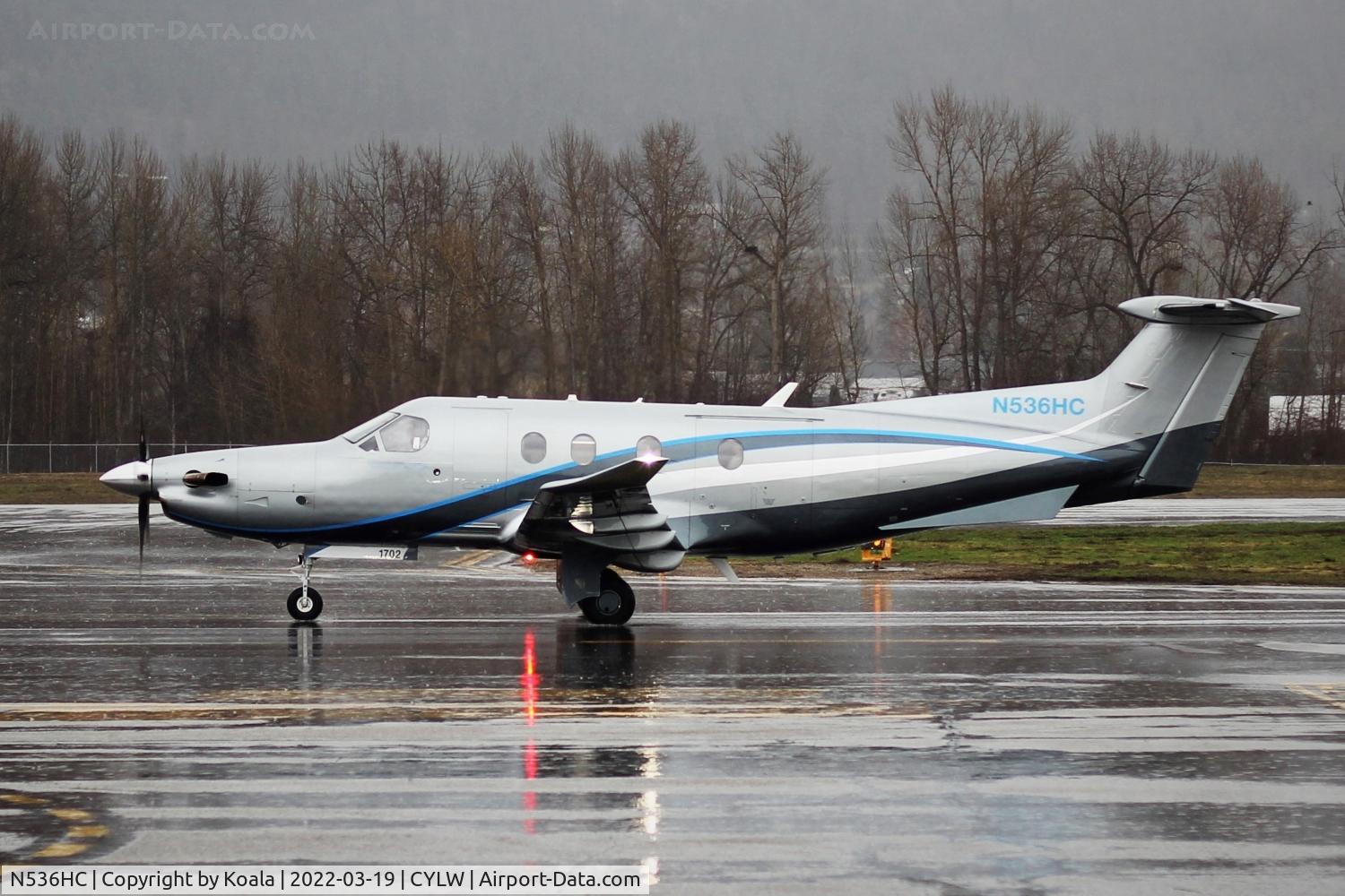 N536HC, 2017 Pilatus PC-12 C/N 1702, Arrival from Jacksonville (JAC)