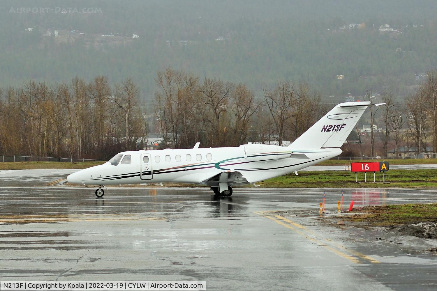 N213F, 2007 Cessna 525B CitationJet CJ3 C/N 525B-0184, Arrival from Heber (HCR) - Utah