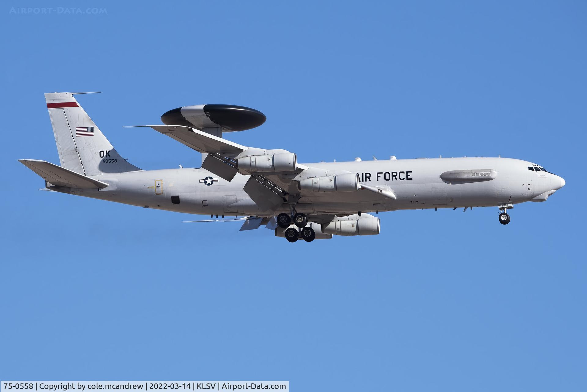 75-0558, 1975 Boeing E-3B (707) Sentry C/N 21208, DISCO01