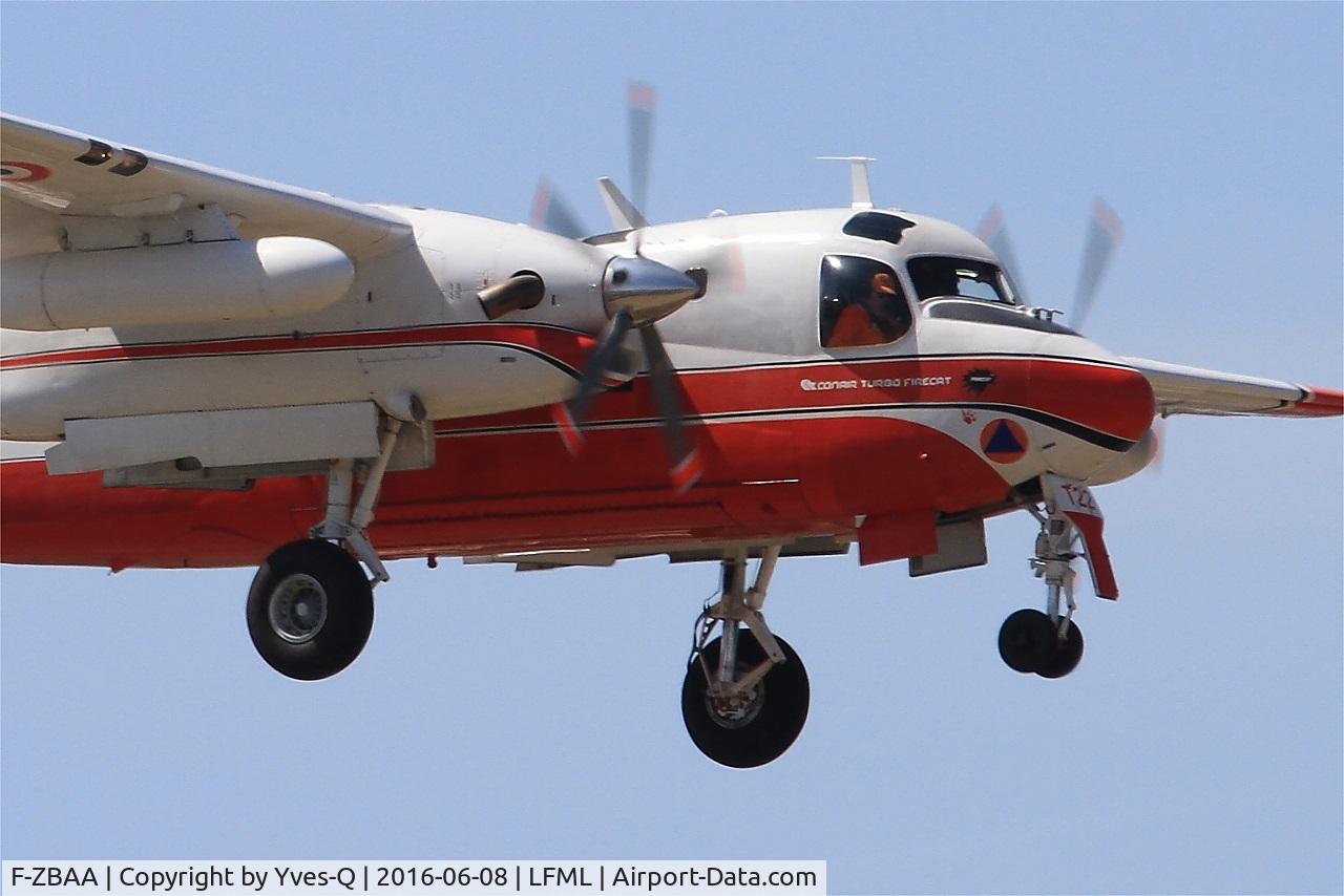 F-ZBAA, Grumman TS-2A/Conair Turbo Firecat C/N 456, Conair Turbo Firecat, Short approach Rwy 31R, Marseille-Provence Airport (LFML-MRS)