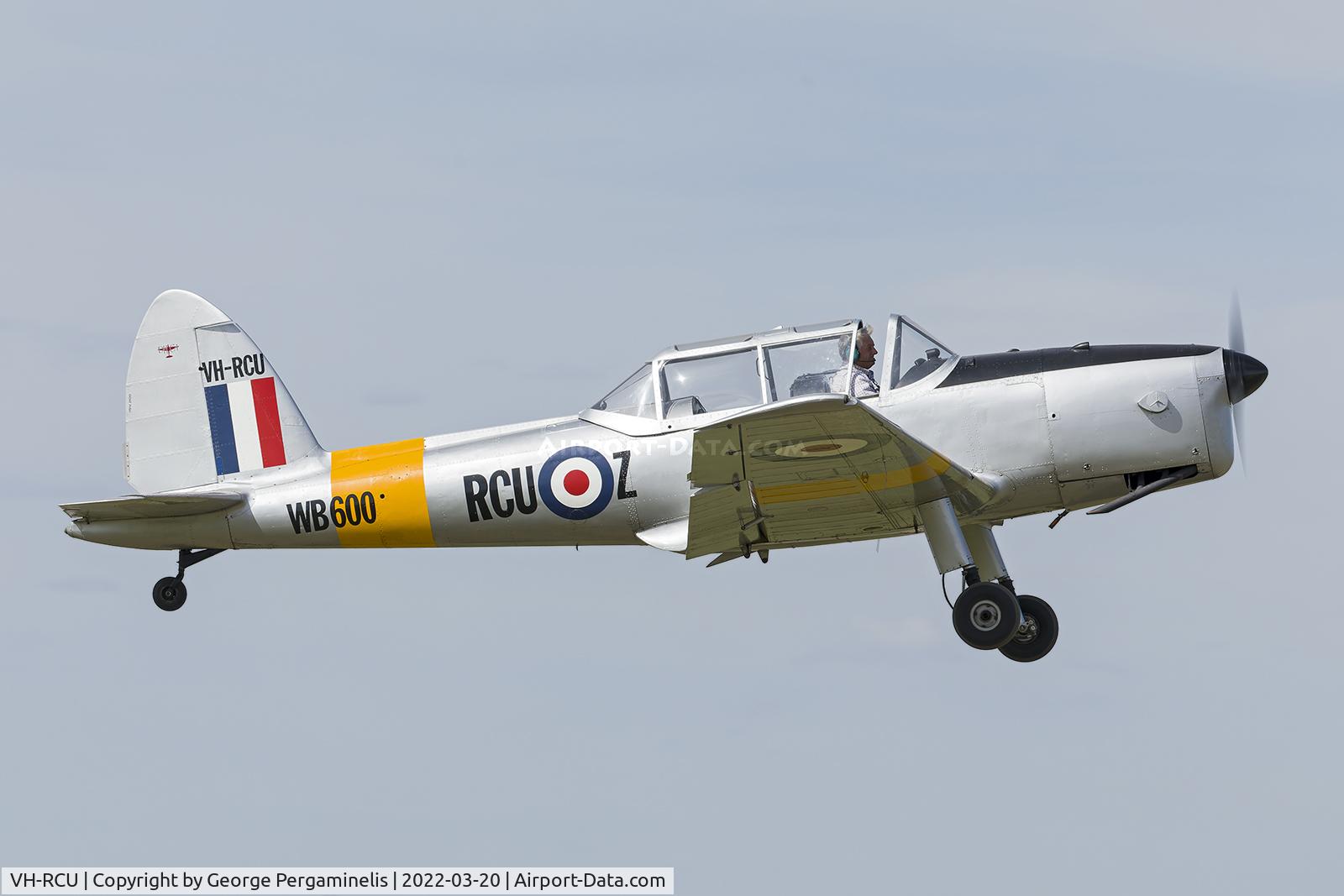 VH-RCU, 1950 De Havilland DHC-1 Chipmunk T.10 C/N C1/0041, Visiting aircraft at the Serpentine Air Race Centennial Celebration Airshow.