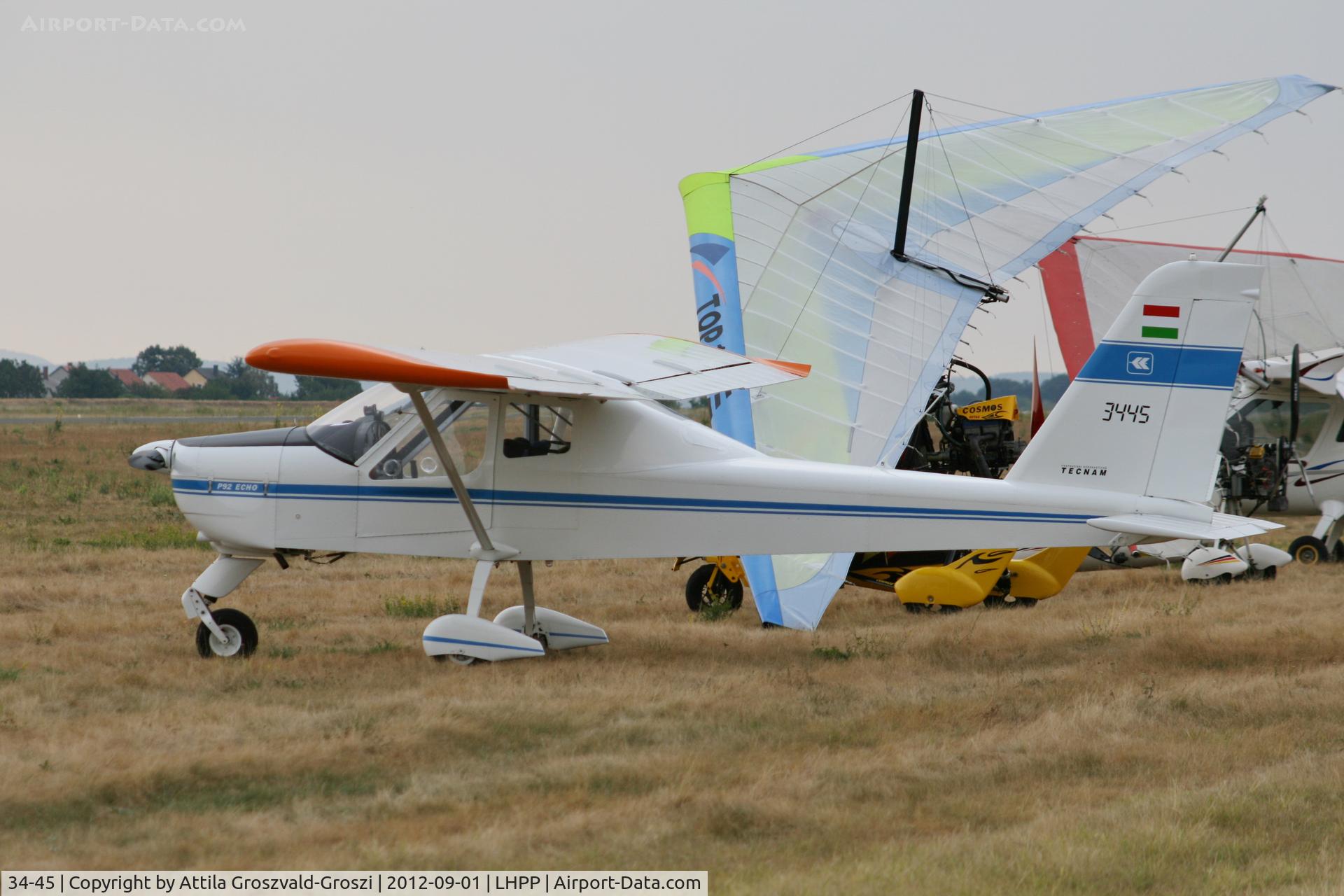 34-45, Tecnam P92 Echo Classic C/N 843, LHPP - Pécs-Pogány Airport, Hungary