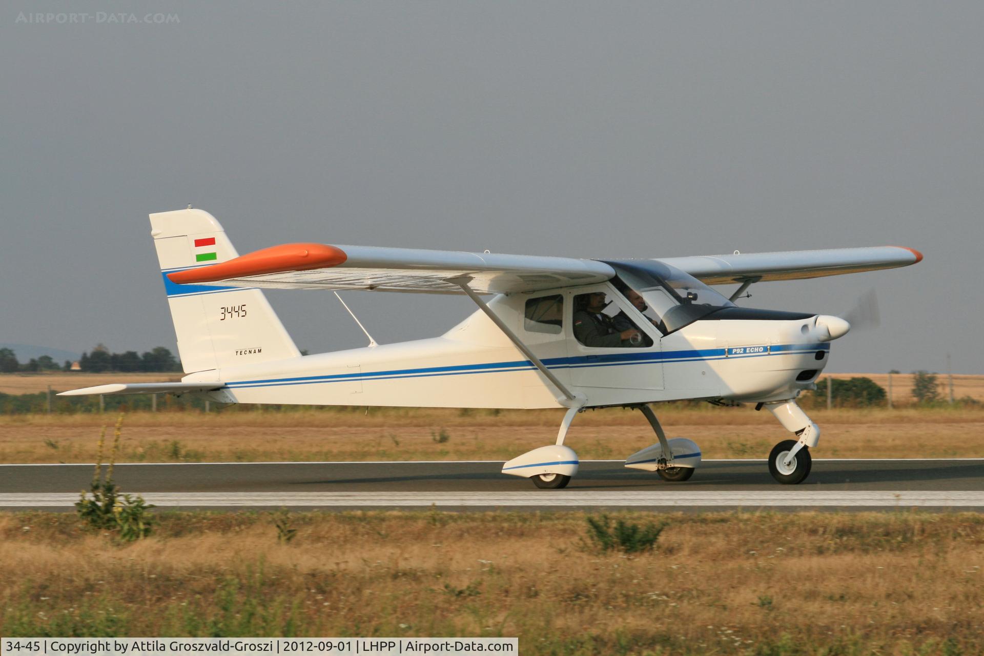34-45, Tecnam P92 Echo Classic C/N 843, LHPP - Pécs-Pogány Airport, Hungary