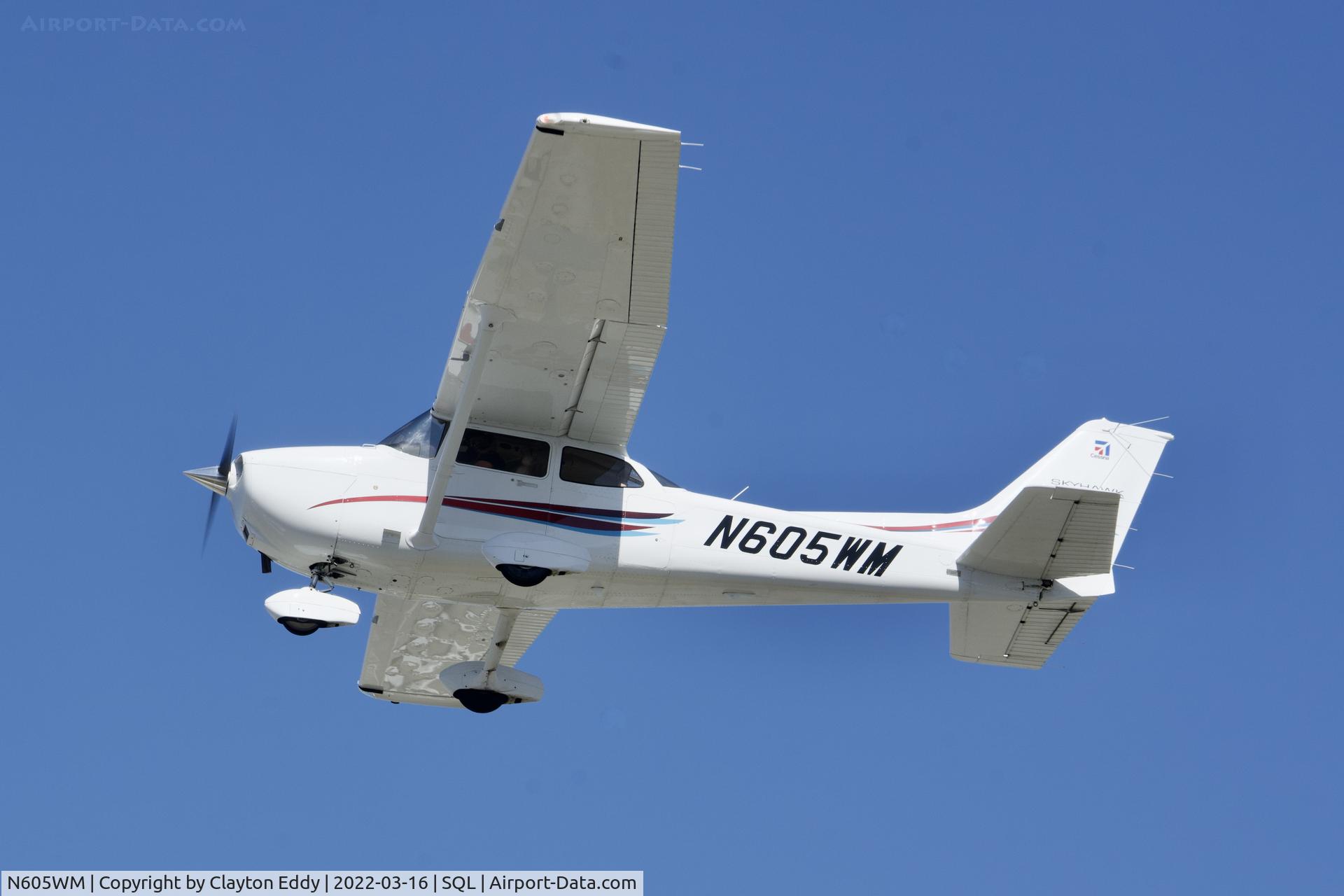 N605WM, 2020 Cessna 172S Skyhawk C/N 172S12488, San Carlos Airport in California 2022.