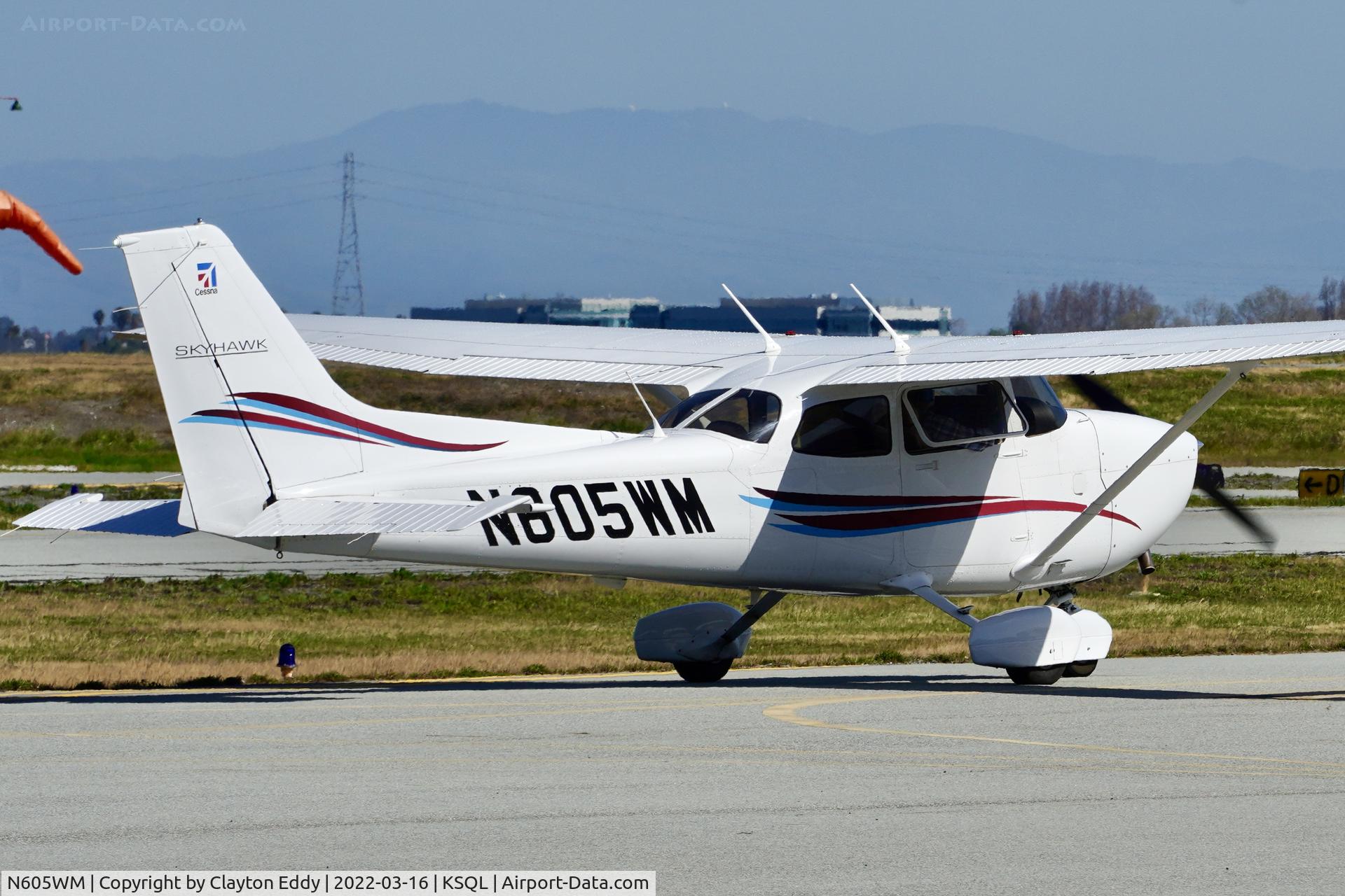N605WM, 2020 Cessna 172S Skyhawk C/N 172S12488, San Carlos Airport in California 2022.