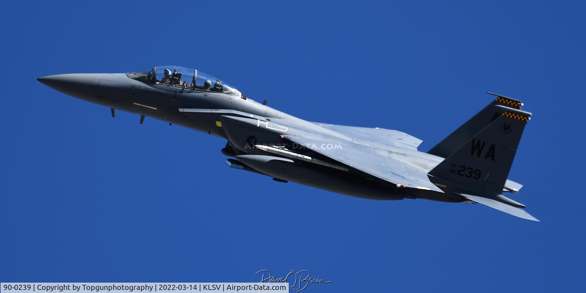 90-0239, 1990 McDonnell Douglas F-15E Strike Eagle C/N 1171/E141, HOSS1 Blasting out