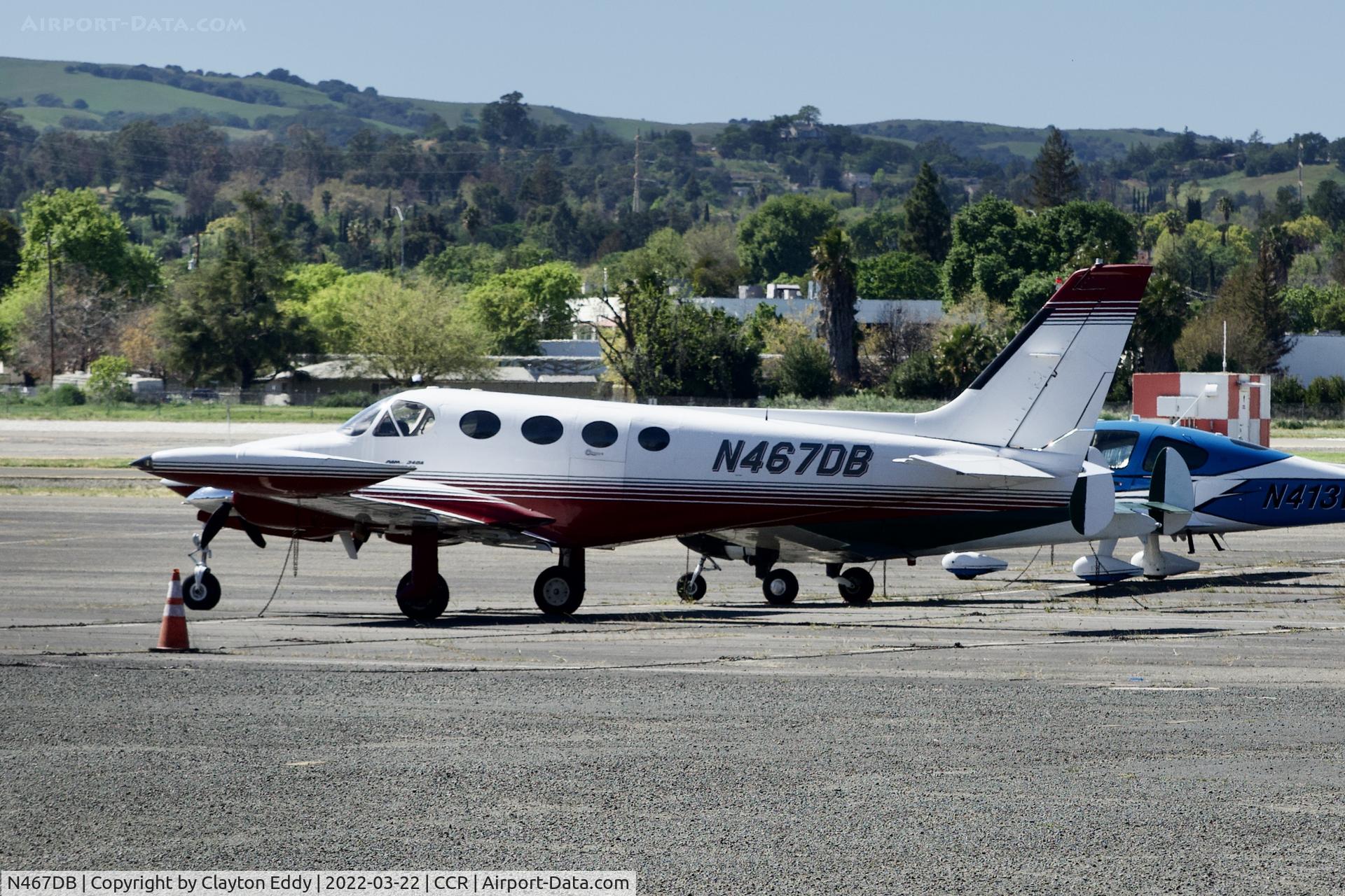 N467DB, 1978 Cessna 340A C/N 340A0467, Buchanan Field Concord Airport 2022.