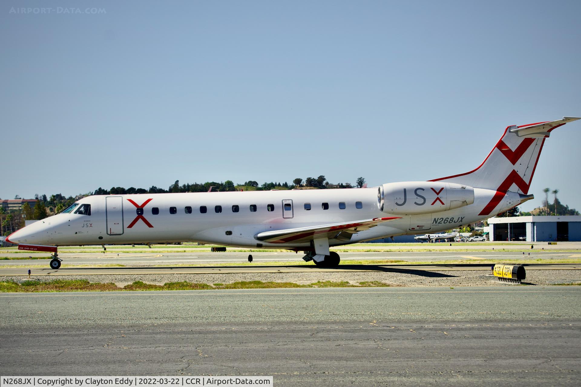 N268JX, 2001 Embraer ERJ-135ER (EMB-135ER) C/N 145499, Buchanan Field Concord Airport 2022.