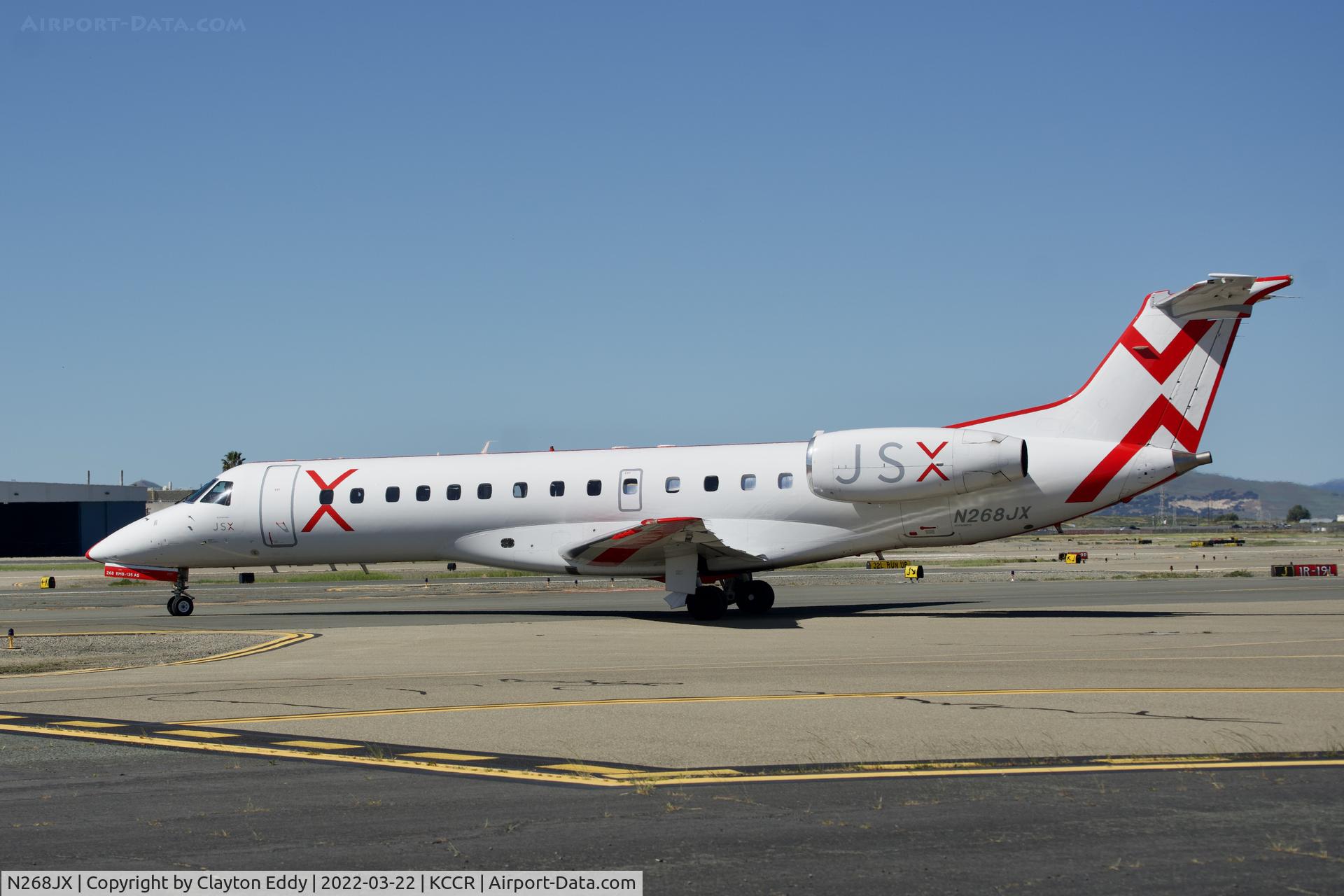 N268JX, 2001 Embraer ERJ-135ER (EMB-135ER) C/N 145499, Buchanan Field Concord Airport 2022.