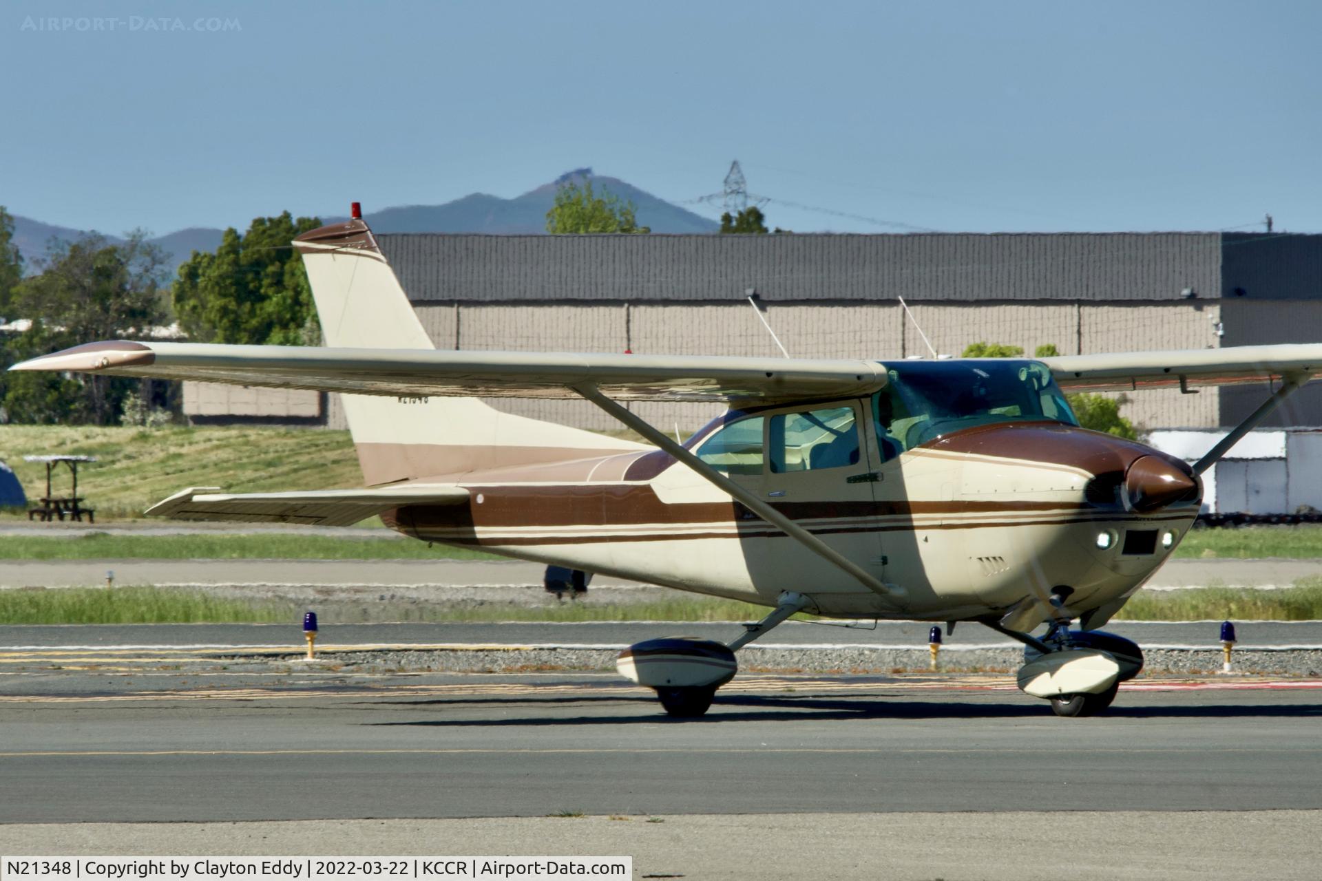N21348, 1972 Cessna 182P Skylane C/N 18261578, Buchanan Field Concord Airport in California 2022.