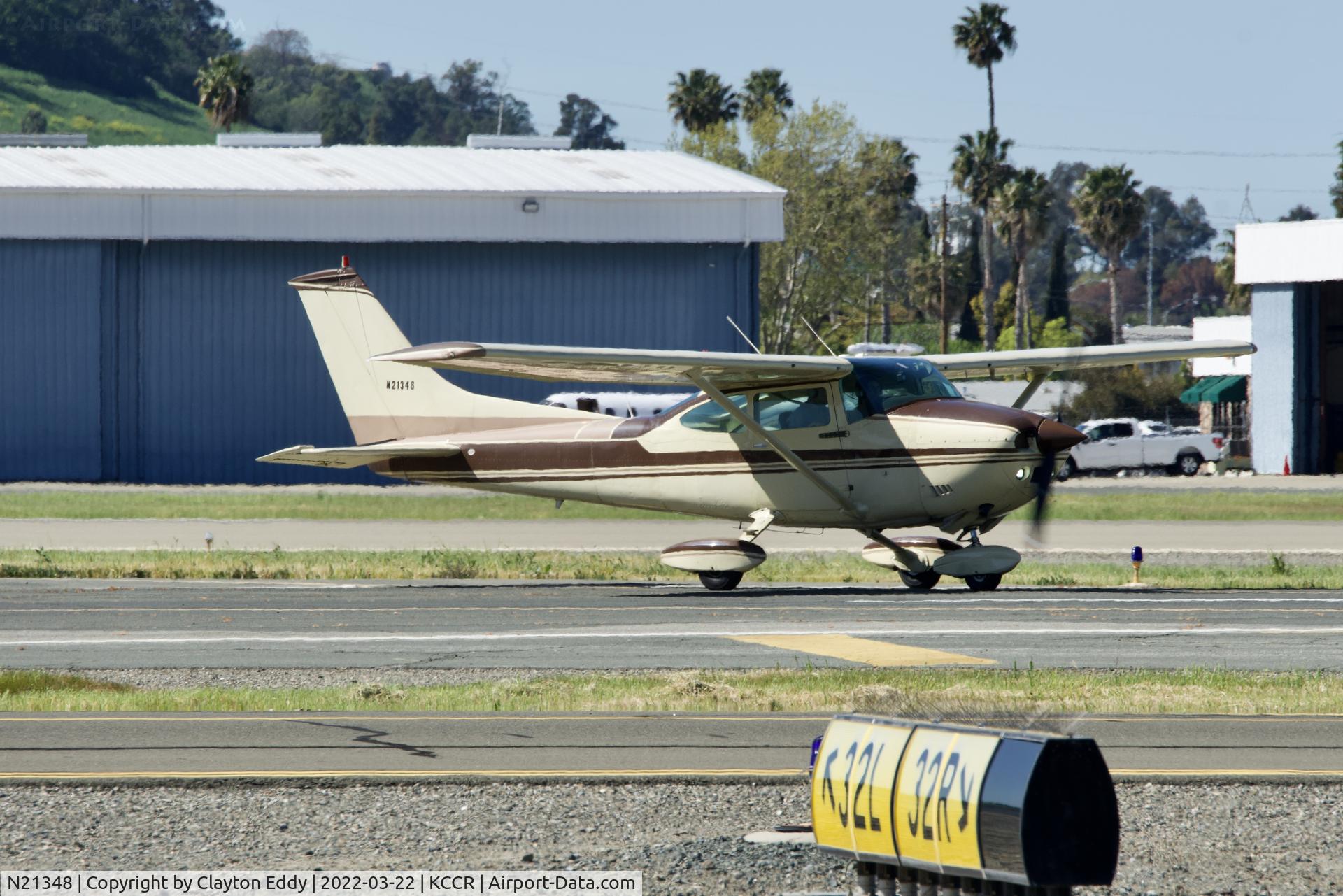 N21348, 1972 Cessna 182P Skylane C/N 18261578, Buchanan Field Concord Airport in California 2022.
