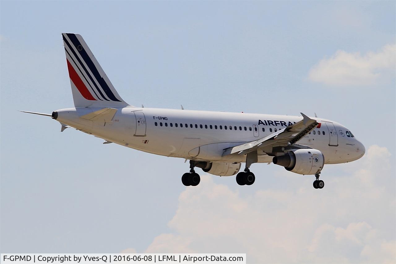 F-GPMD, 1993 Airbus A319-113 C/N 618, Airbus A319-113, On final rwy 31R, Marseille-Provence Airport (LFML-MRS)
