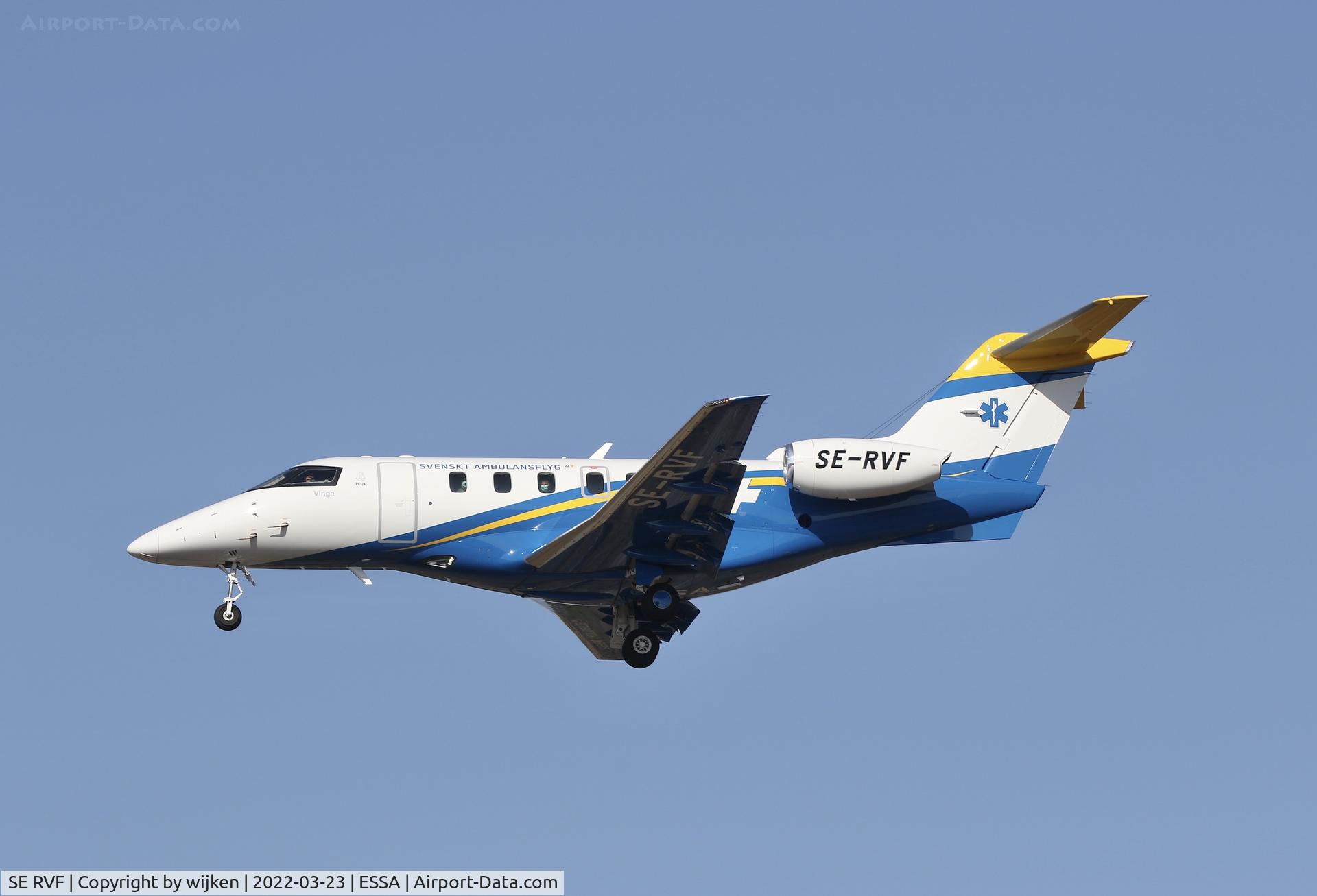 SE RVF, 2021 Pilatus PC-24 C/N 211, RWY 26